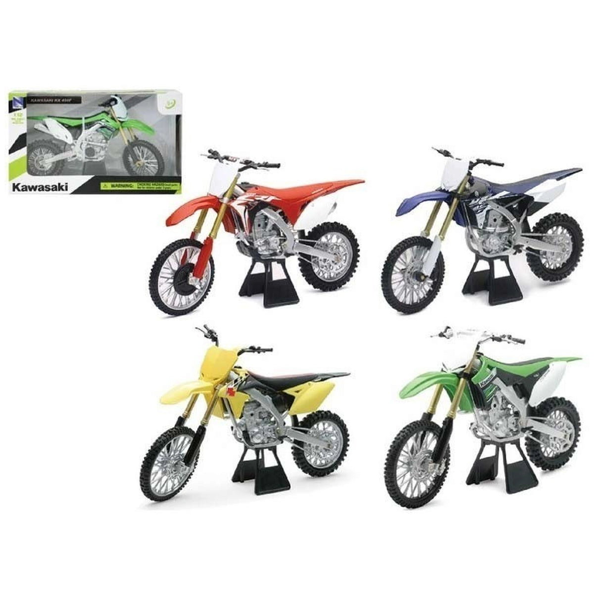 New Ray - Moto-cross Japon 1:12 en métal - Véhicules de jeu - Sélection aléatoire