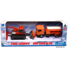 New Ray - Dameuse à Neige Man - Charrue à Neige - Métal Die Cast - Véhicules de Jeu