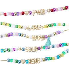 Nice - Beads Abc Diy Bracelets Gold Set - Arts & Crafts
