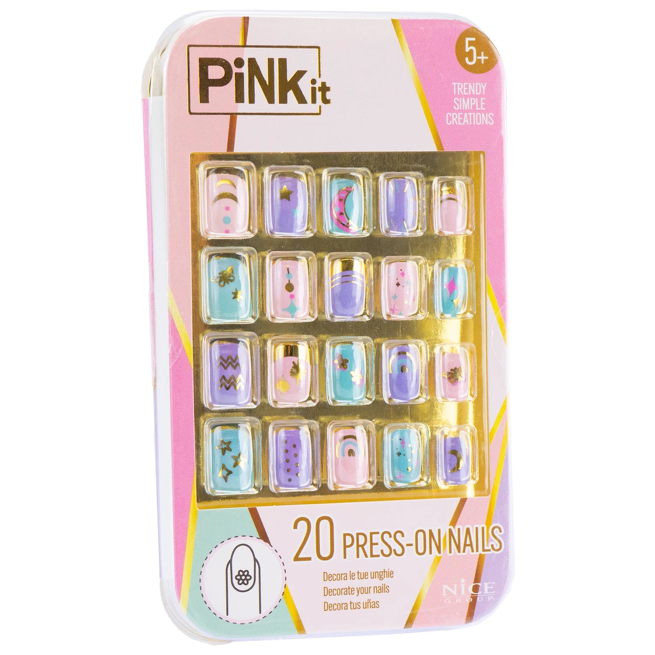 Nice - Ensemble de faux ongles Pinkit - Maquillage