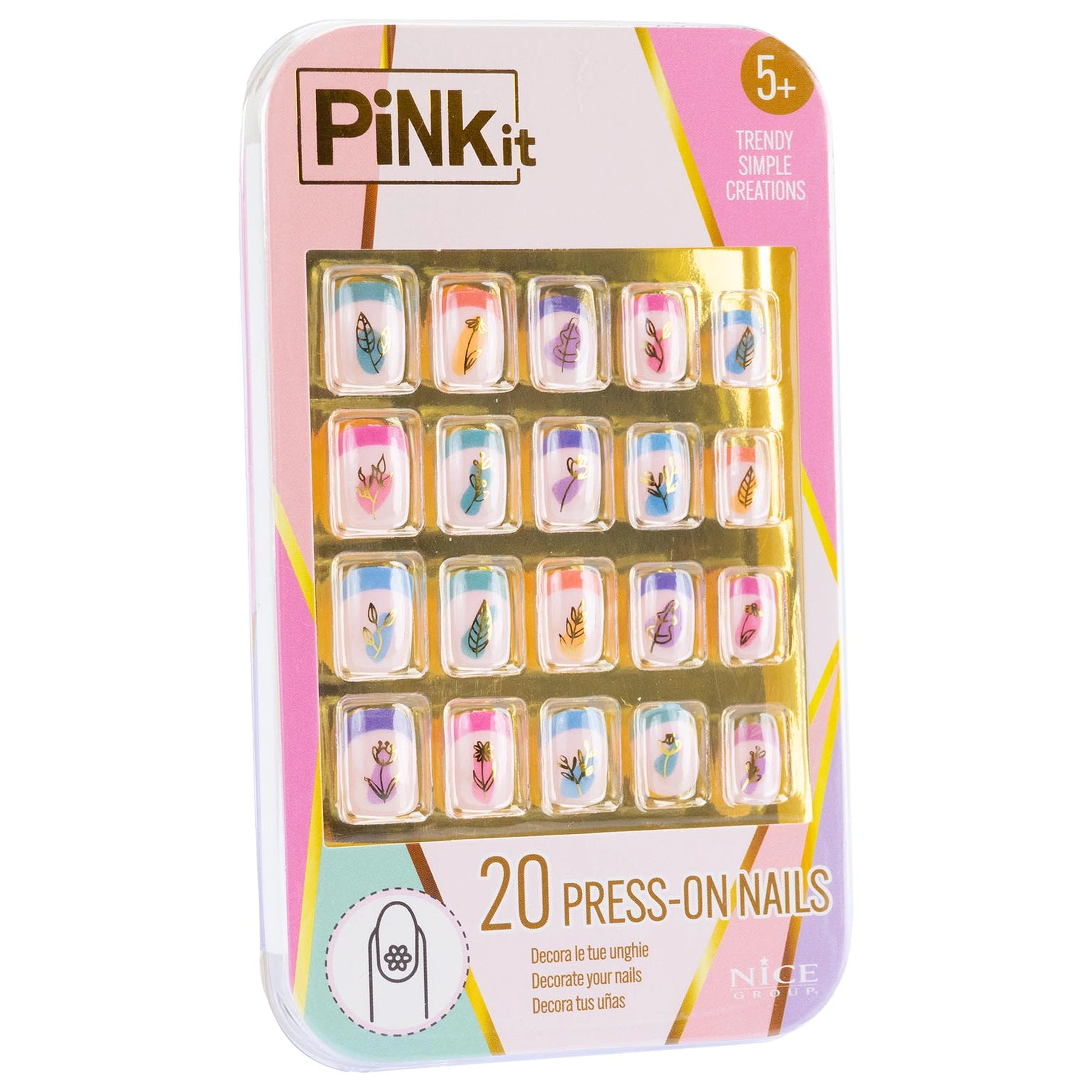 Nice - Ensemble de faux ongles Pinkit - Maquillage