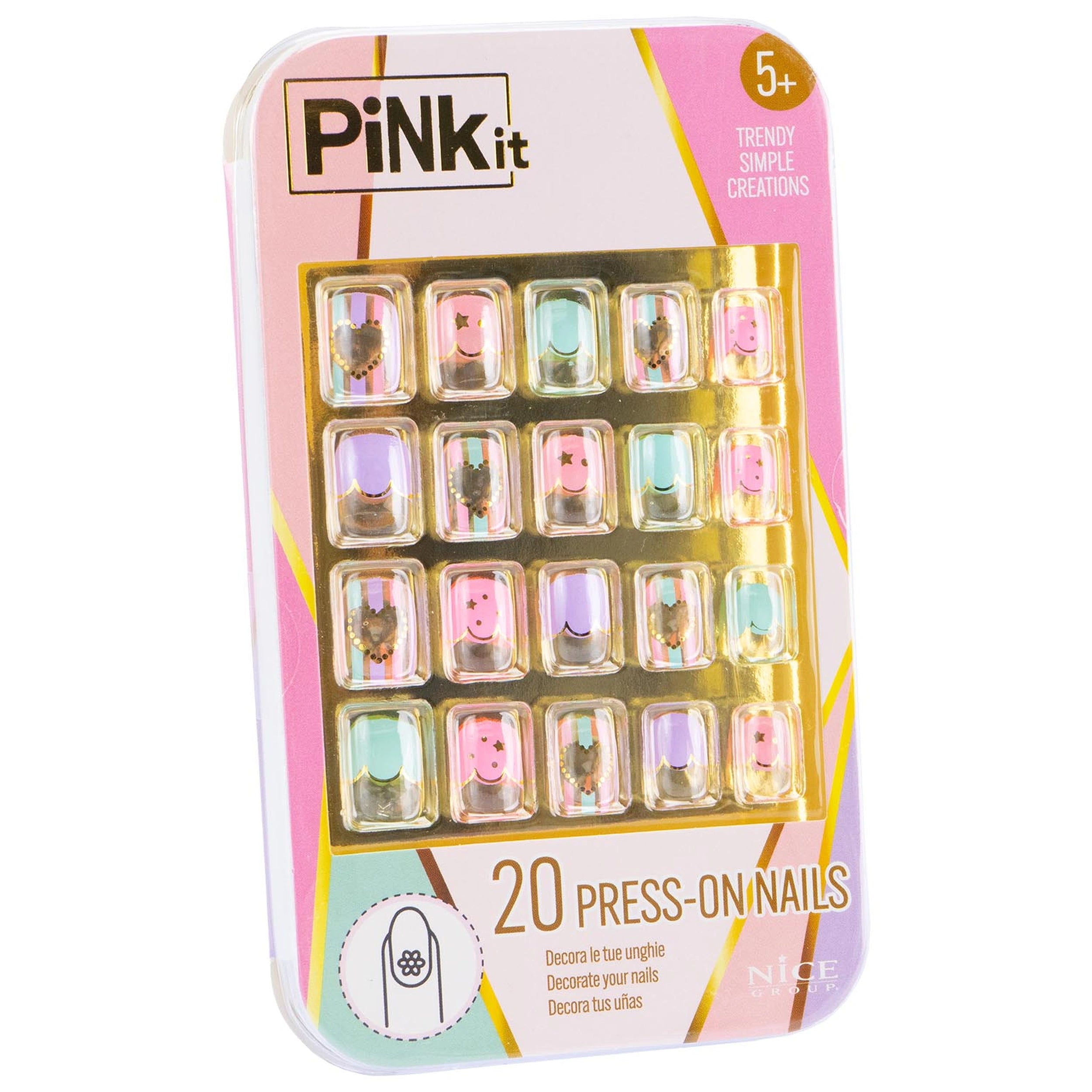 Nice - Ensemble de faux ongles Pinkit - Maquillage