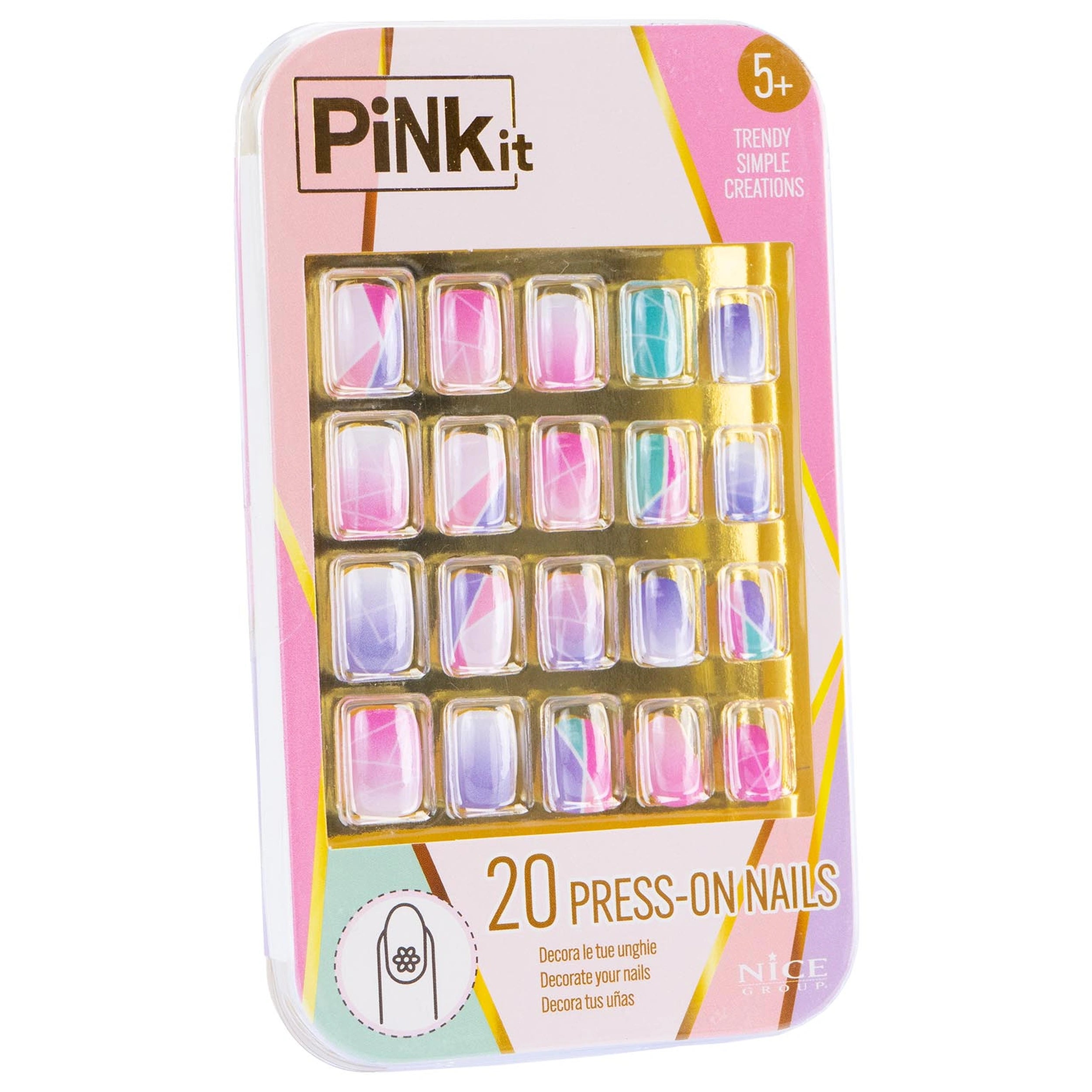 Nice - Ensemble de faux ongles Pinkit - Maquillage