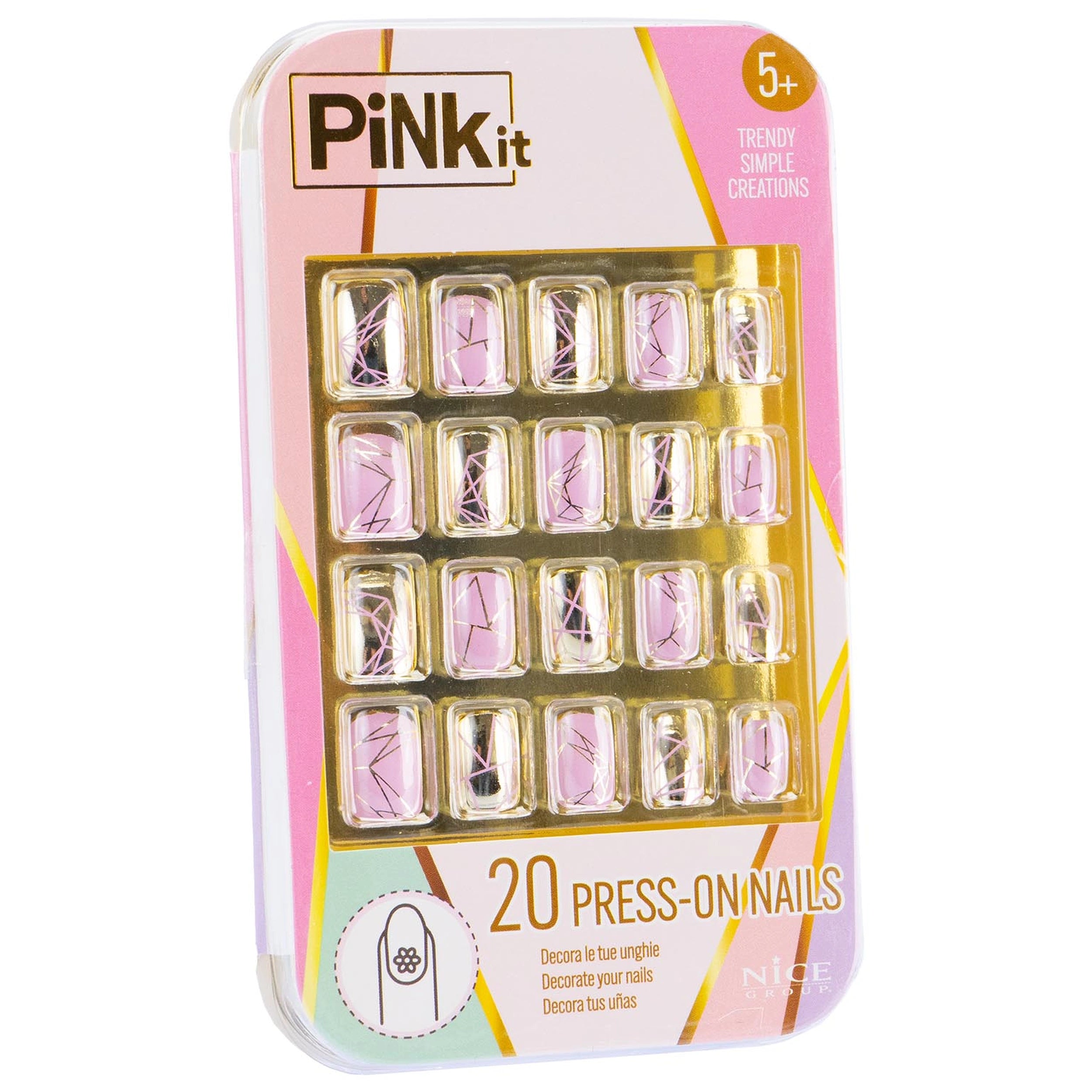 Nice - Ensemble de faux ongles Pinkit - Maquillage