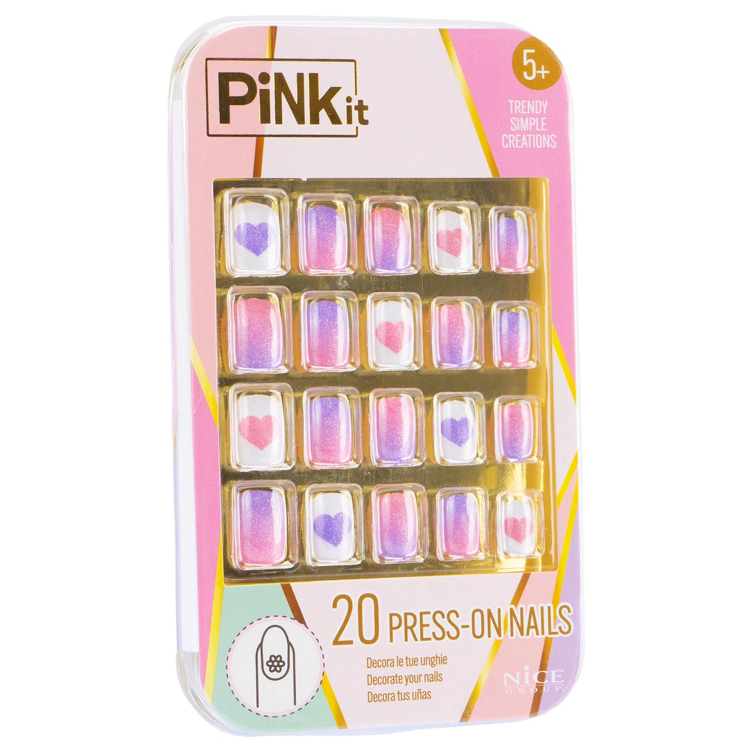 Nice - Ensemble de faux ongles Pinkit - Maquillage