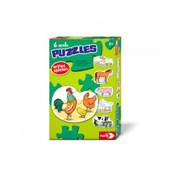Noris - 6 premiers Puzzles – Animaux de la ferme - Puzzles - Édition Internationale - Puzzles