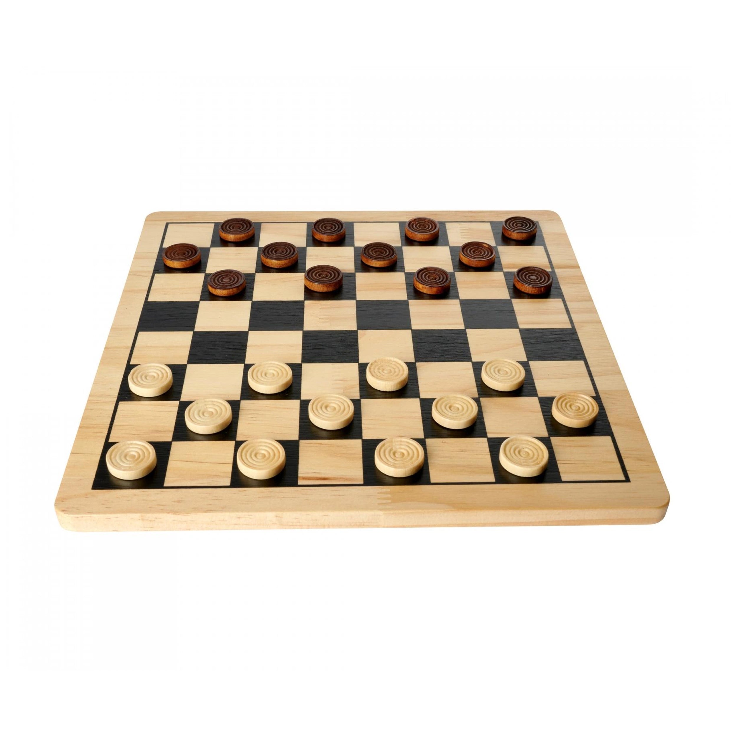 Noris - Deluxe Wooden - Chess & Checkers - Board Games - International Edition - Board Games