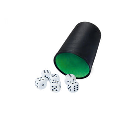 Noris - Gobelet à dés avec 6 dés - Jeux de société - Édition internationale - Jeux de société