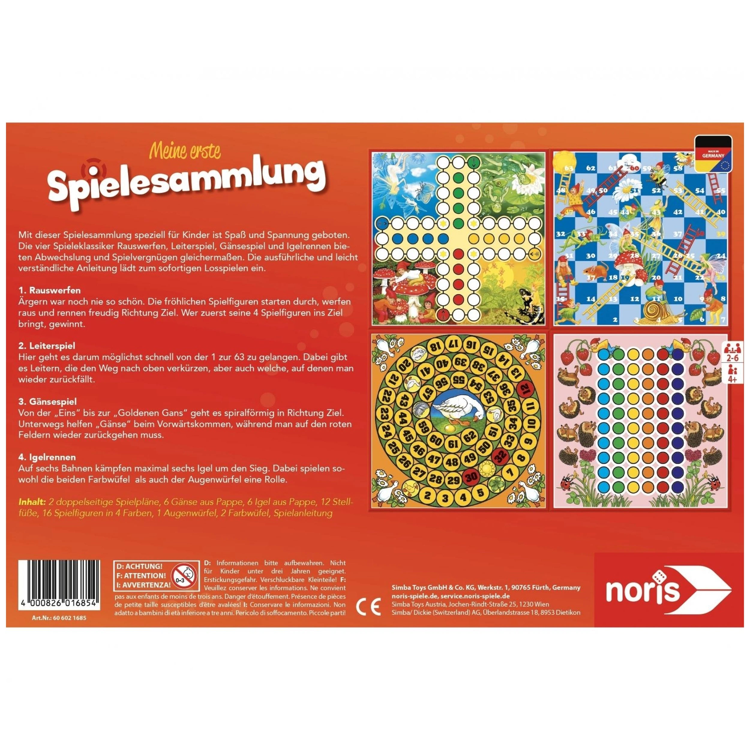 Noris - My first games collection - Board Games - German Edition - Board Games