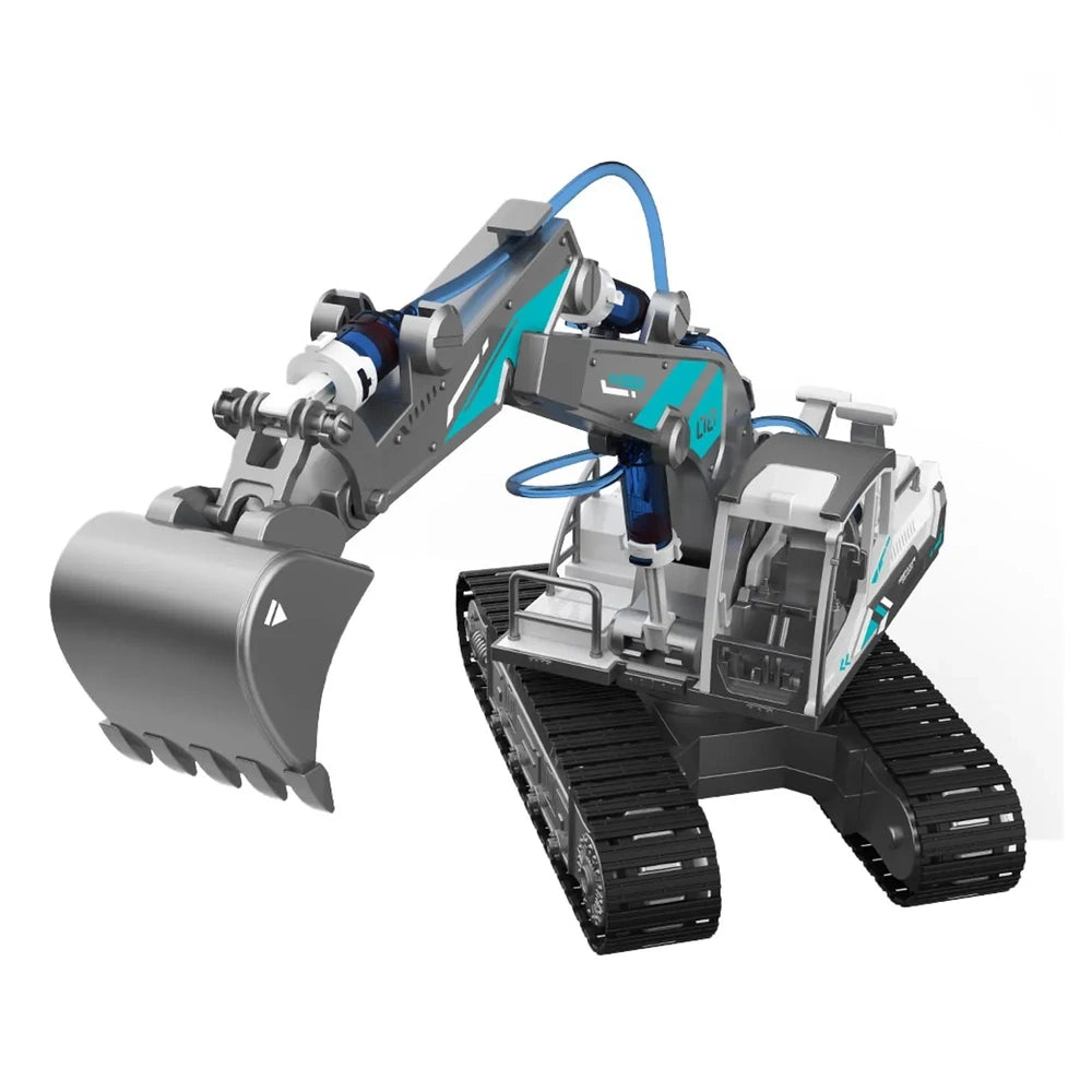 ODS - Véhicules jouets - Excavatrice hydraulique 3-en-1 - Apprentissage STEM - 8 Ans+