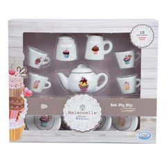 ODS - Poupées - Service à thé en porcelaine Maisonelle - 13 pièces - 3 Ans+ - Jeu créatif