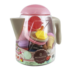 ODS - Jeux d'imitation - Maxi Caffettiera Breakfast Set - Rose - 3 Ans+