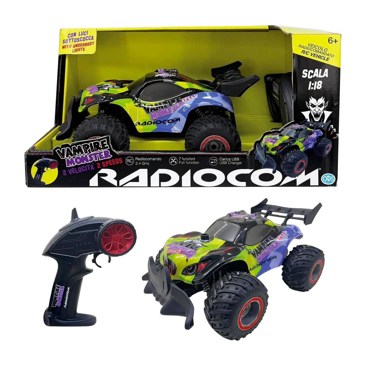 ODS - RC Vampire Monster Radiocom 1:18 Play Vehicles