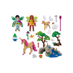 PLAYMOBIL - Excursion des Fées - Jouets Playsets - +4 - Set de Licorne 72067