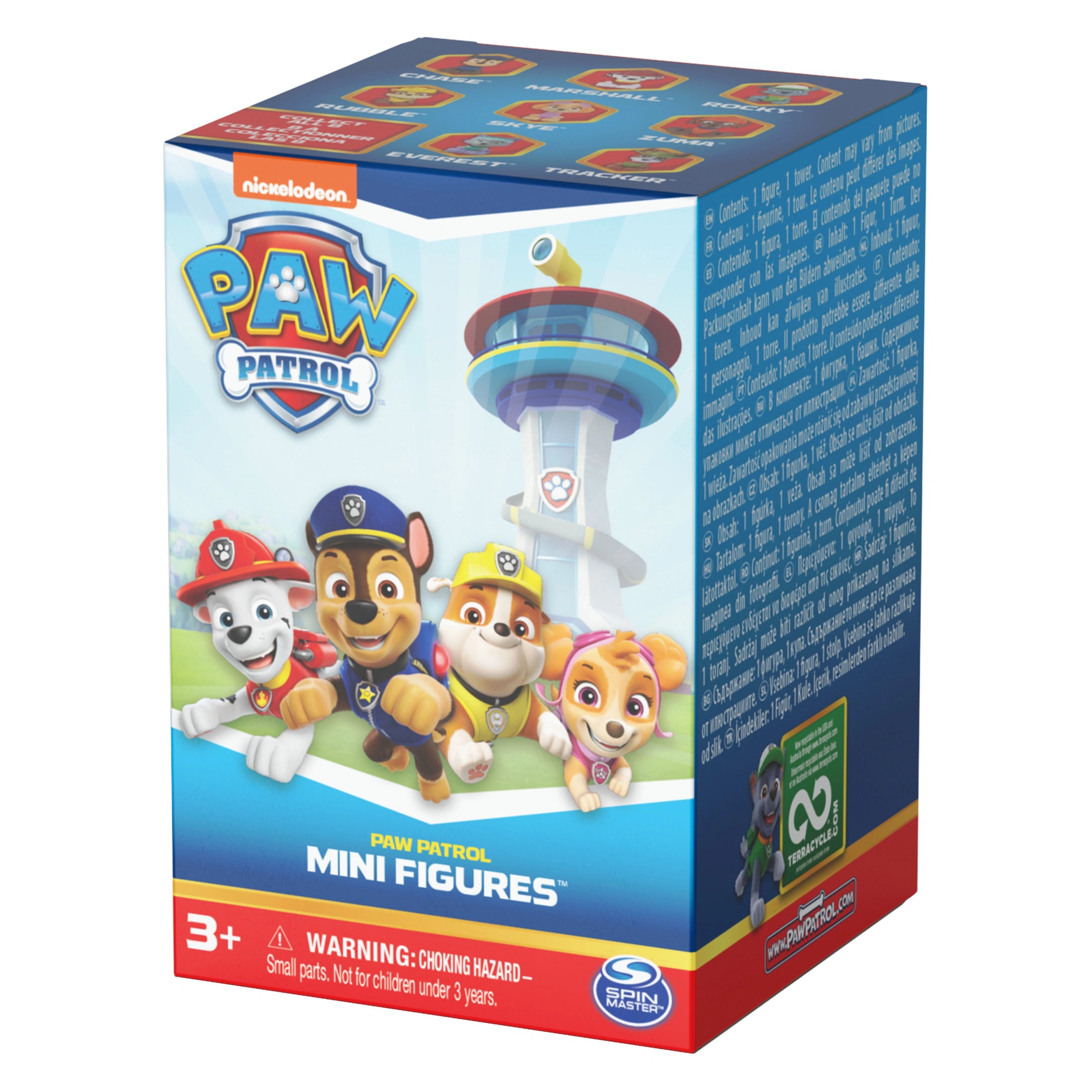 Paw Patrol 10th Anniversary Collectible Blind Box Mini Figure with Lookout Tower Container
