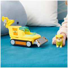 Paw Patrol Aqua Pups Rubble Transforming Hammerhead Shark Vehicle with Collectible Action Figure