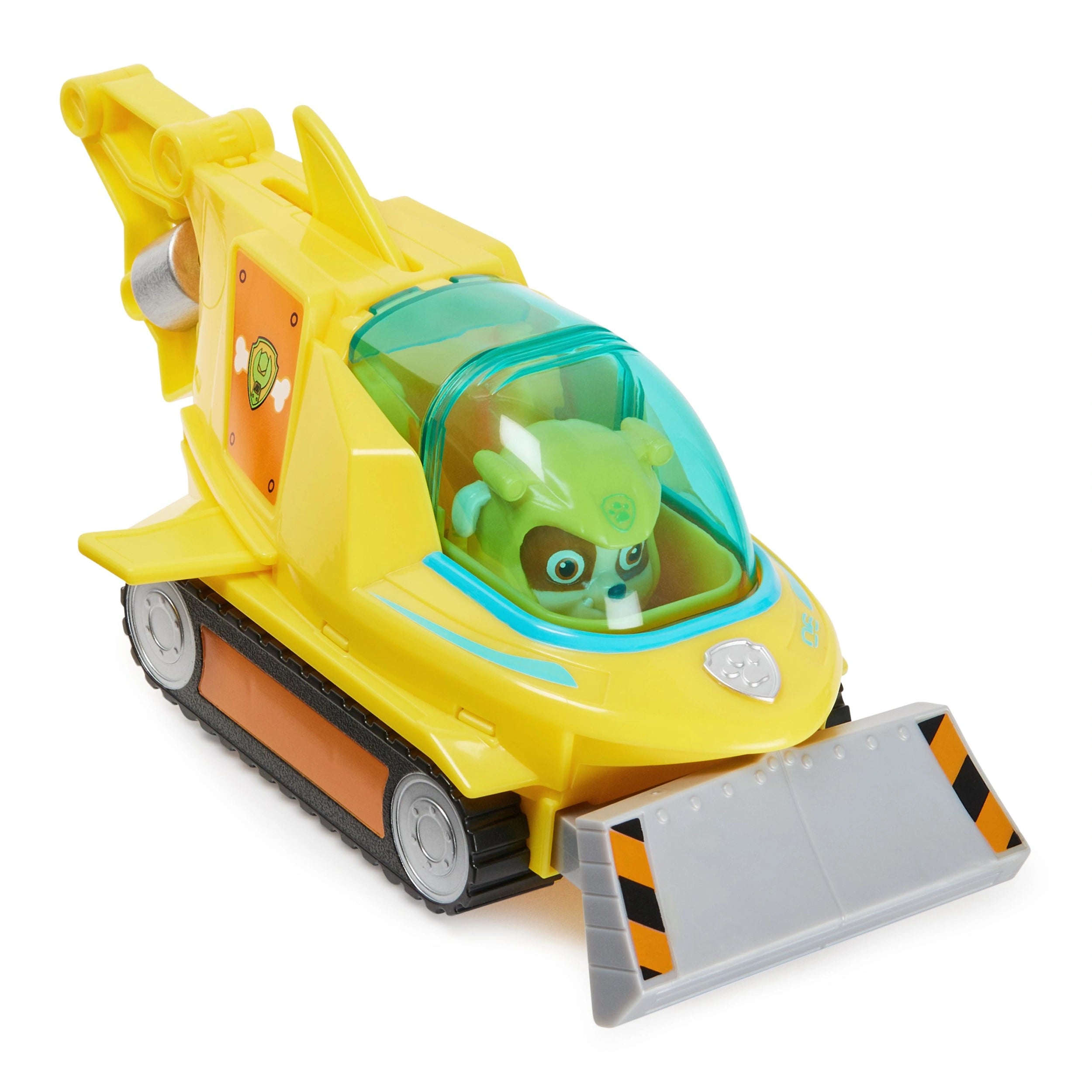 Paw Patrol Aqua Pups Rubble Transforming Hammerhead Shark Vehicle with Collectible Action Figure