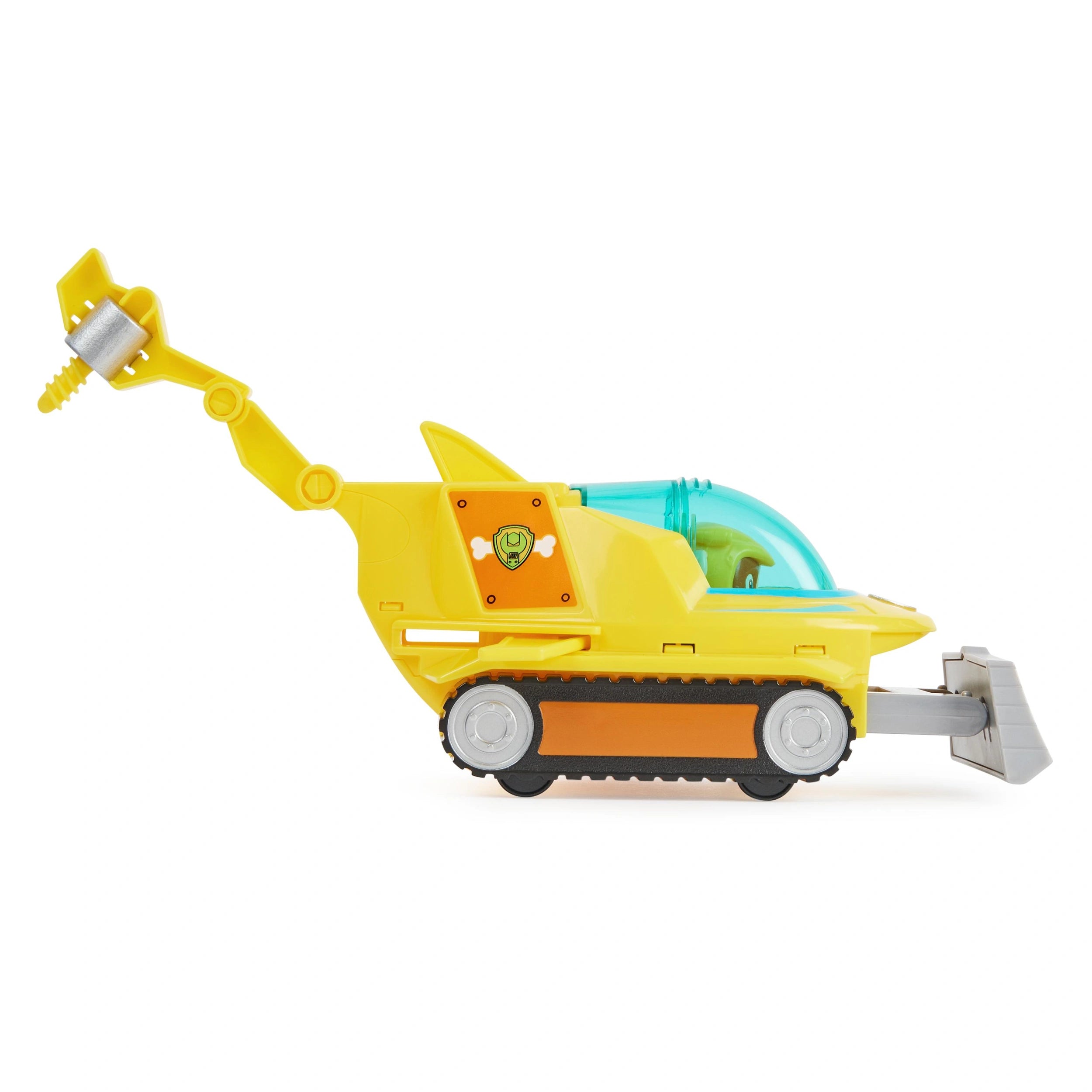Paw Patrol Aqua Pups Rubble Transforming Hammerhead Shark Vehicle with Collectible Action Figure
