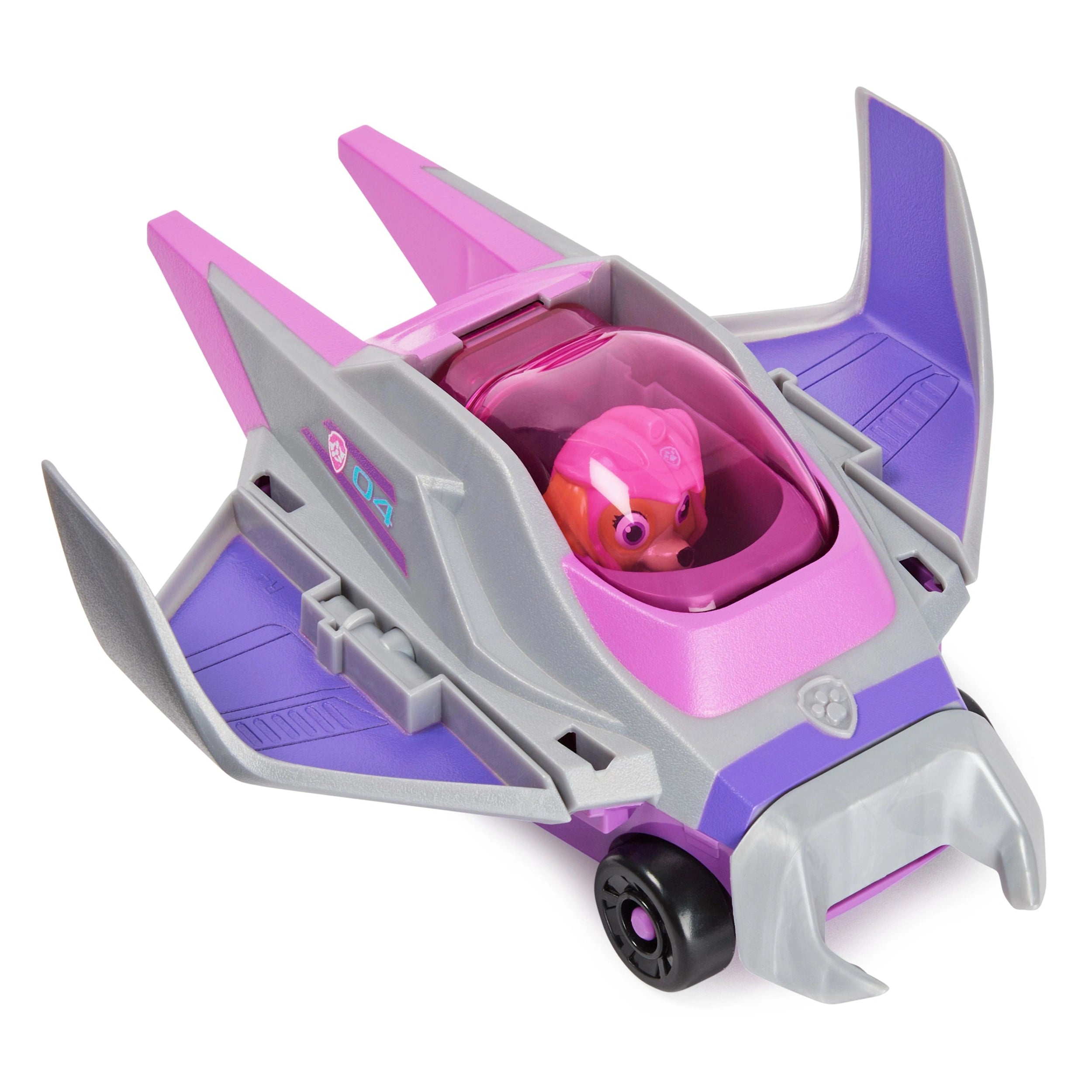 Paw Patrol Aqua Pups Skye Transforming Manta Ray Vehicle with Collectible Action Figure