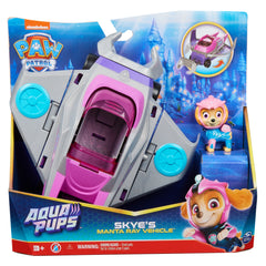 Paw Patrol Aqua Pups Skye Transforming Manta Ray Vehicle with Collectible Action Figure