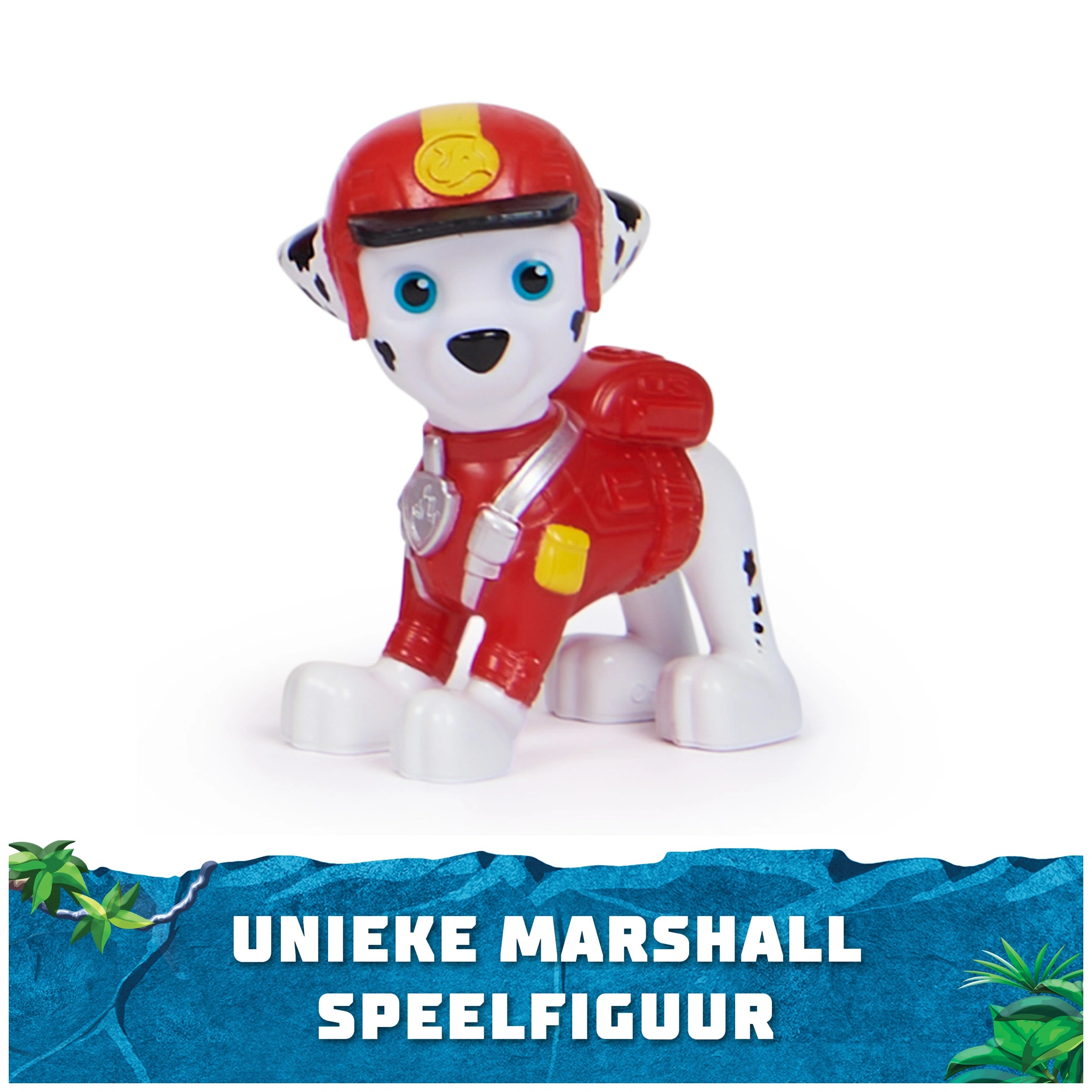 Paw Patrol Jungle Pups Marshall Elephant Firetruck with Projectile Launcher Toy Truck with Action Figure