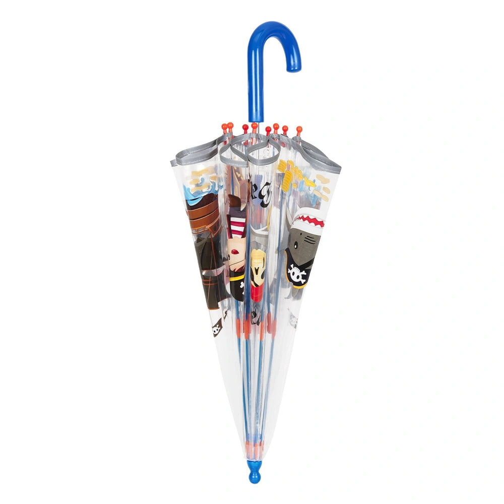 Perletti - Rain Umbrellas - Pirate Umbrella - Windproof - 3-5 Years - Safety