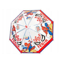 Perletti - Parapluies - Parapluie transparent Spider-Man - 3-6 Ans - Design sécurisé enfant