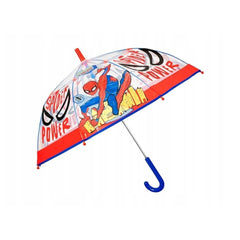 Perletti - Parapluies - Parapluie transparent Spider-Man - 3-6 Ans - Design sécurisé enfant