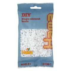 Pet Hama Iron-on Beads - White (01) 1000 Pcs.