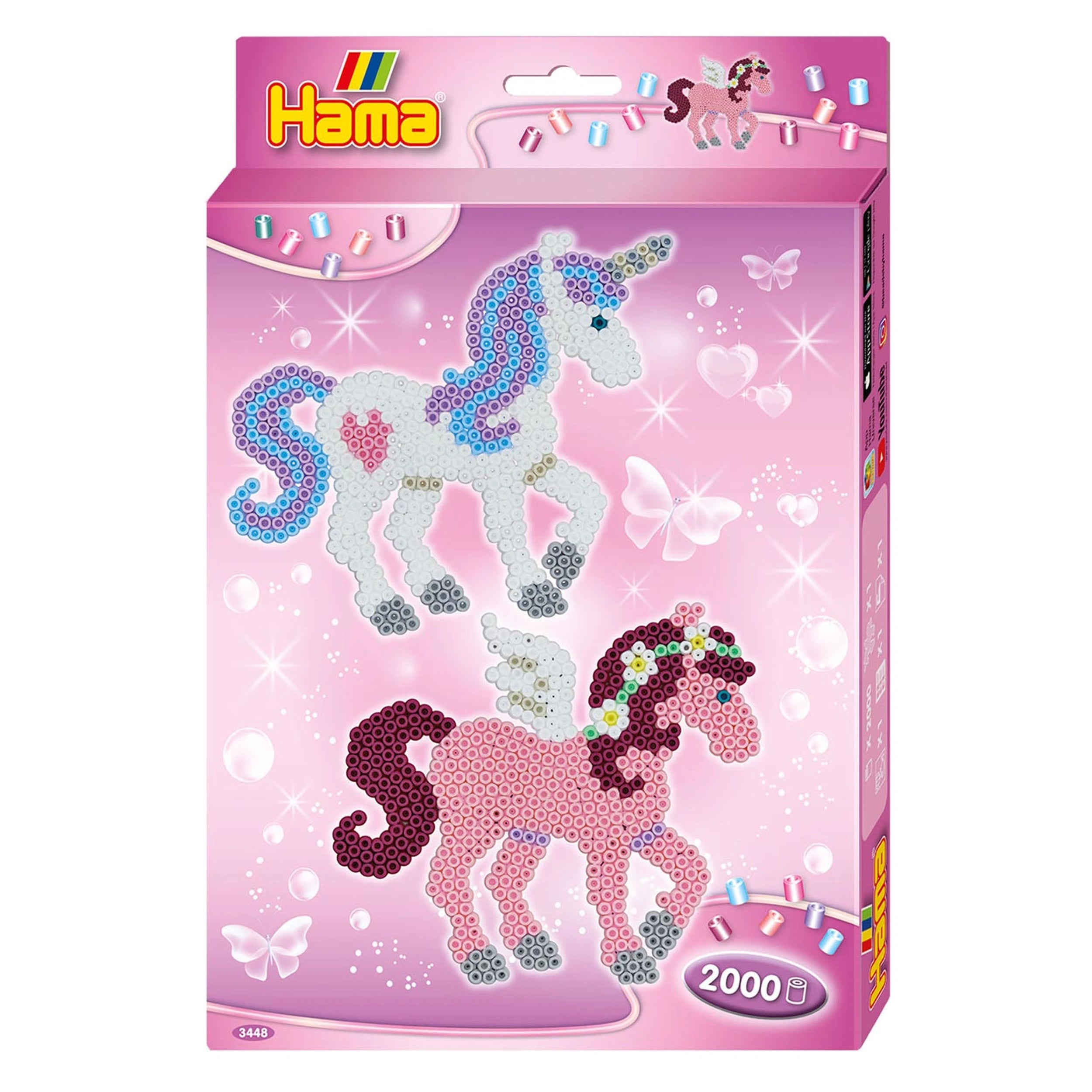 Set de perles à repasser Pet Hama - Licorne 2000 pièces.