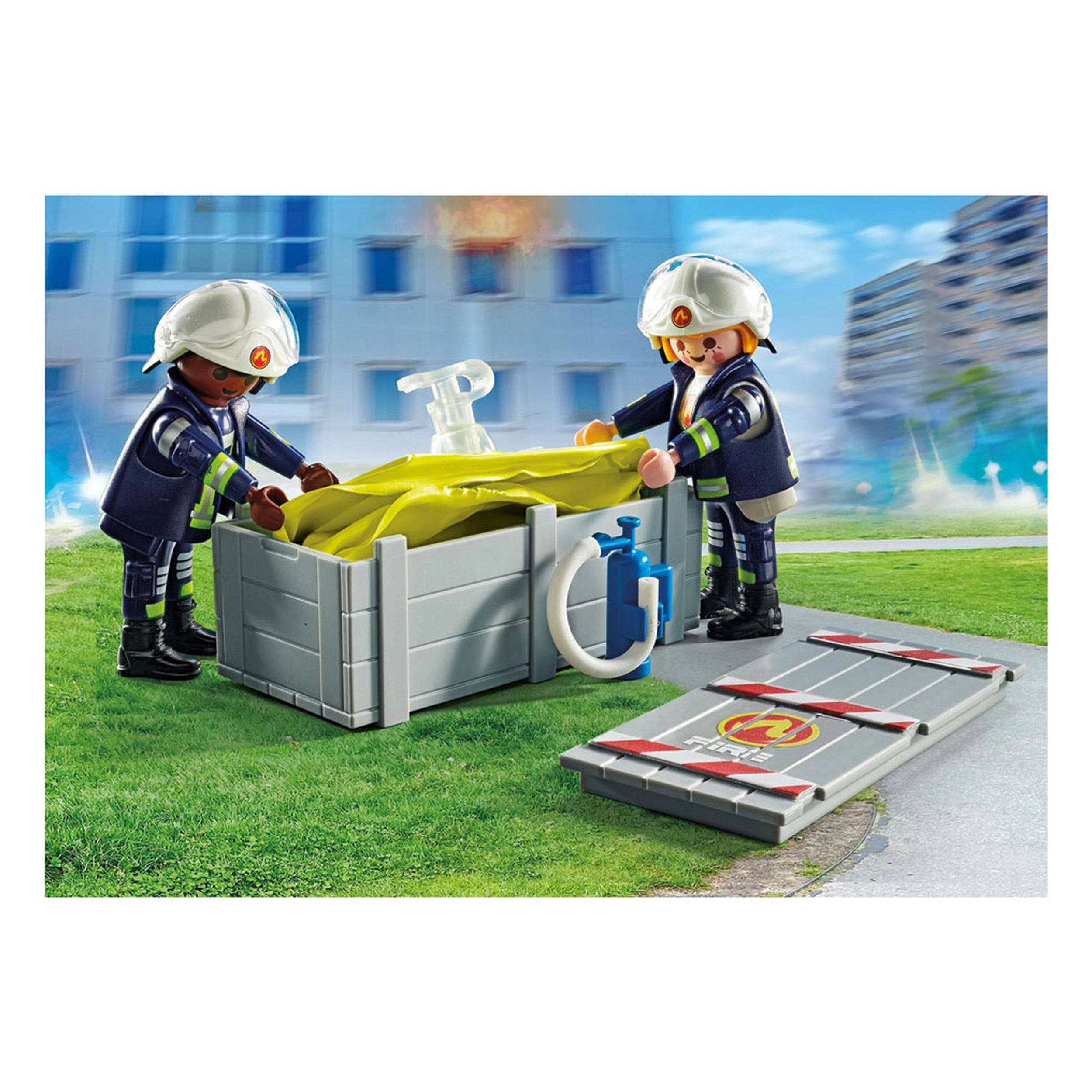 Playmobil Action Heroes Firefighters With Air Cushions - 71465