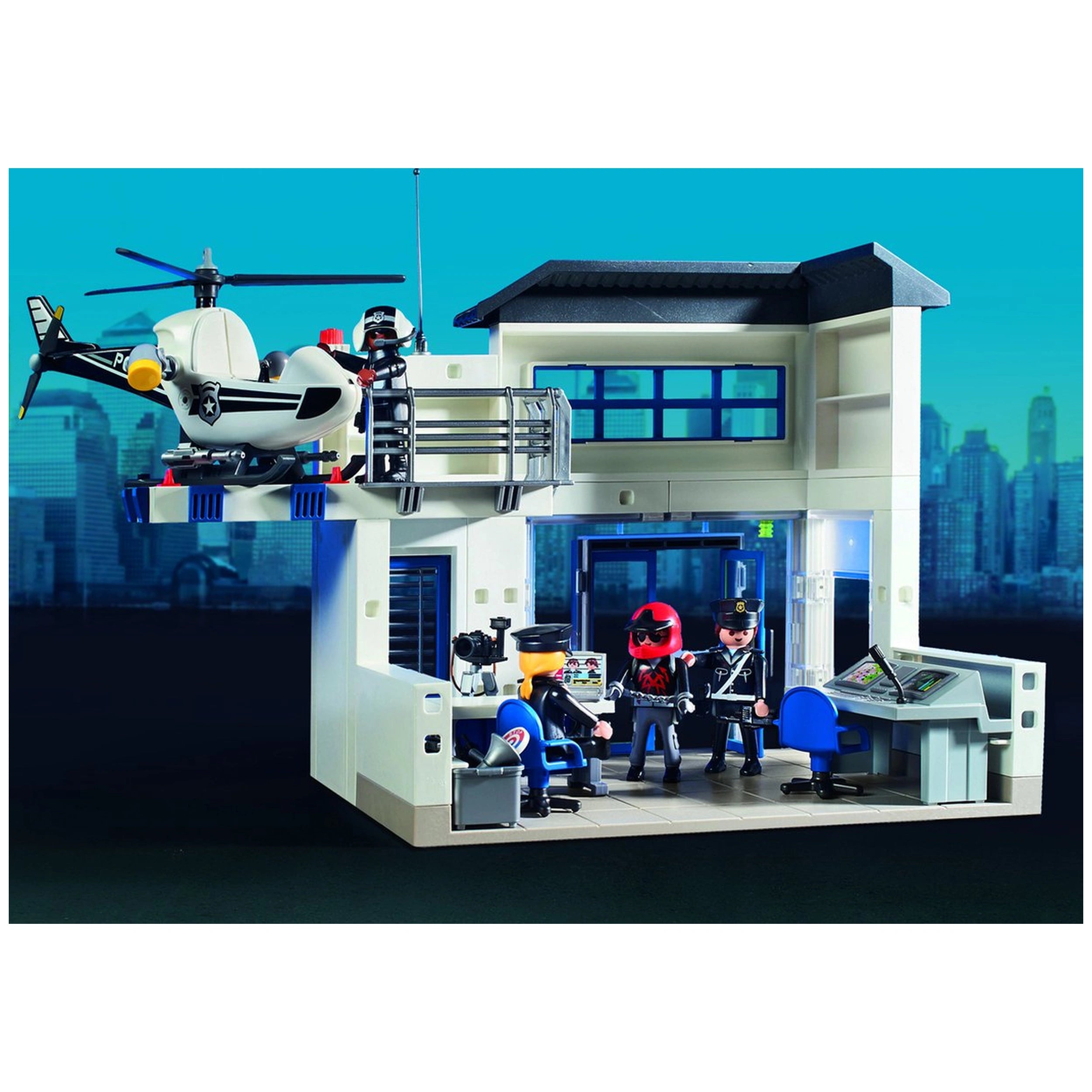 Playmobil Action Heroes Police Station With Vehicles - 71602