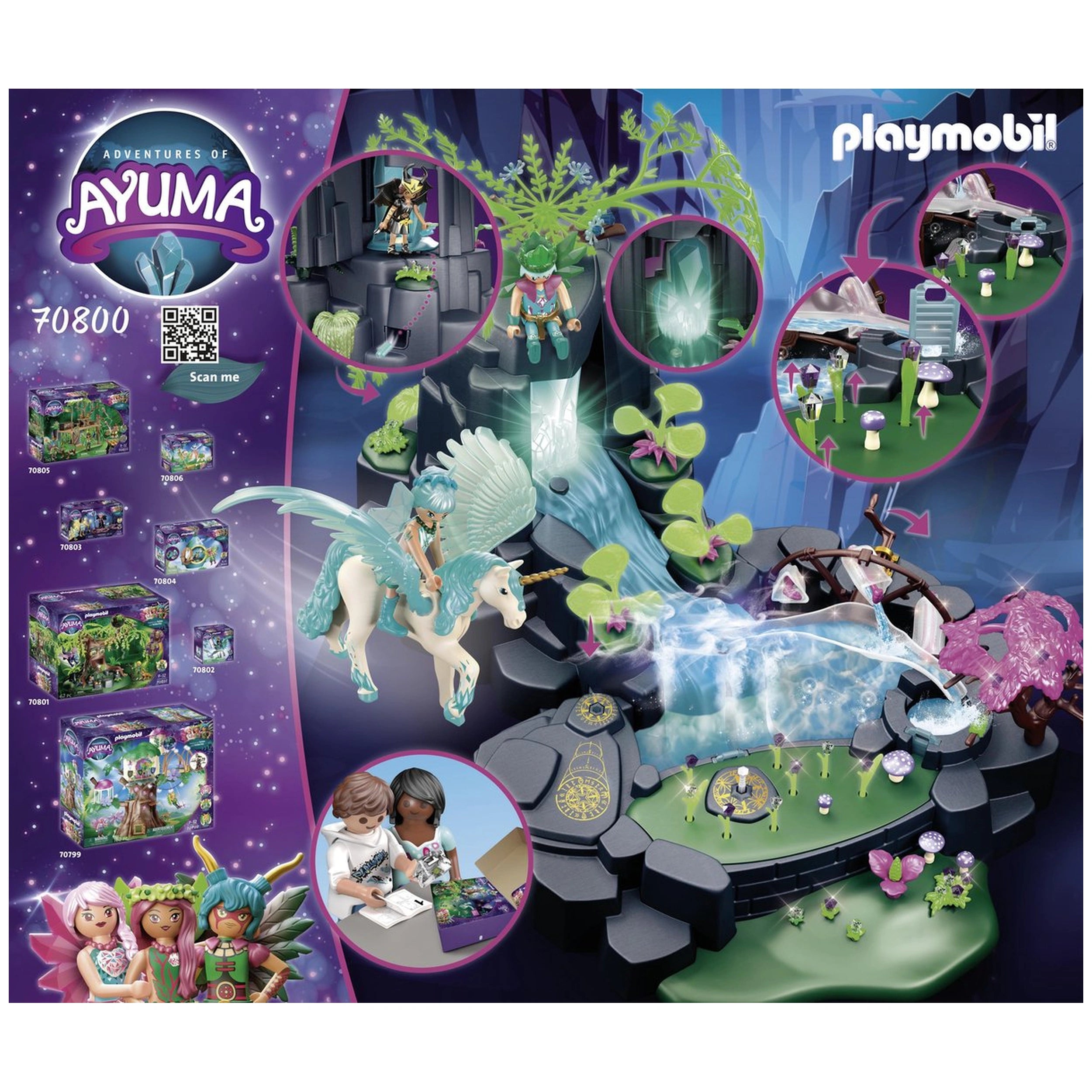 Playmobil Aventures d'Ayuma Source d'Énergie Magique avec Fées - 70800