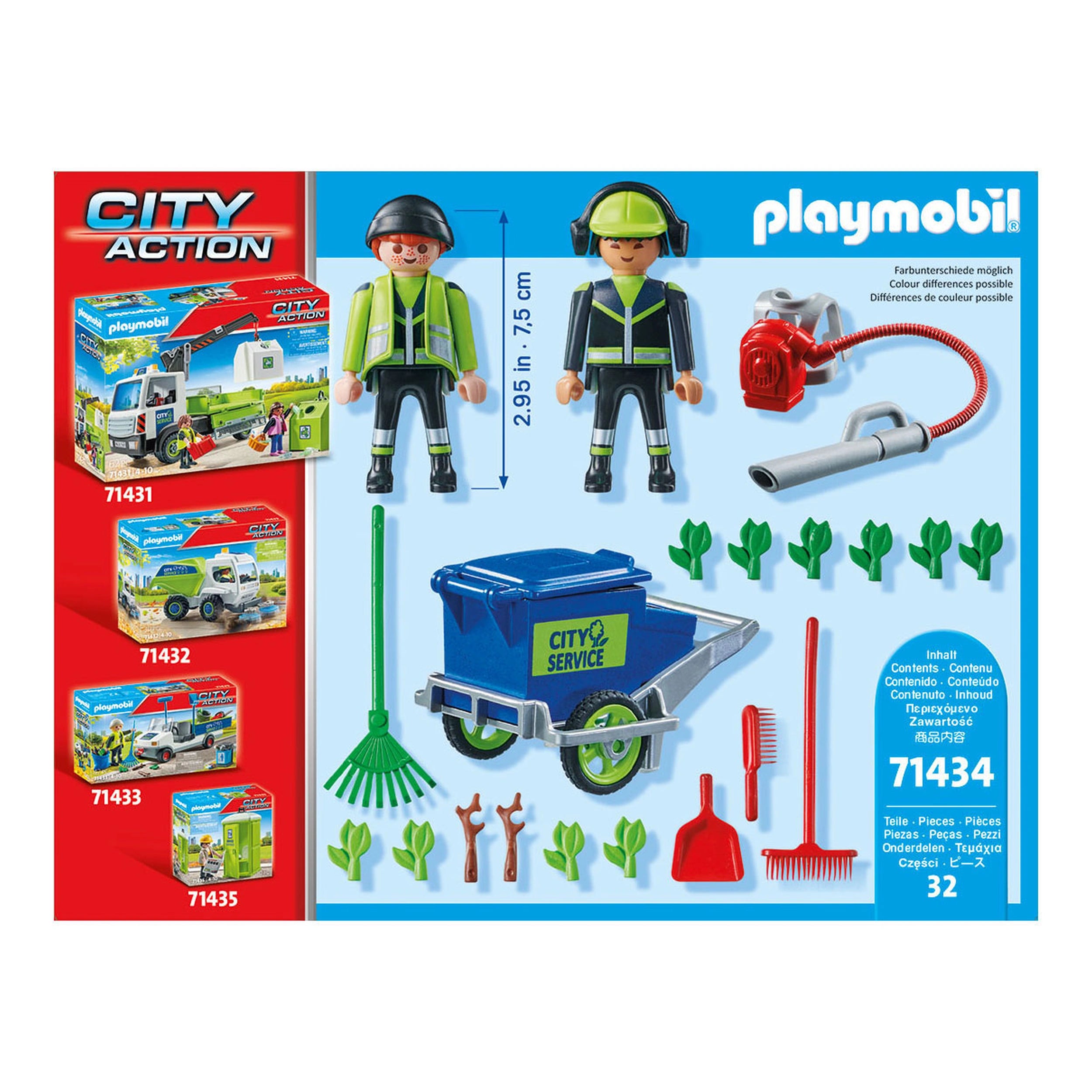 Playmobil City Action Figure Set Cleaning Team - 71434