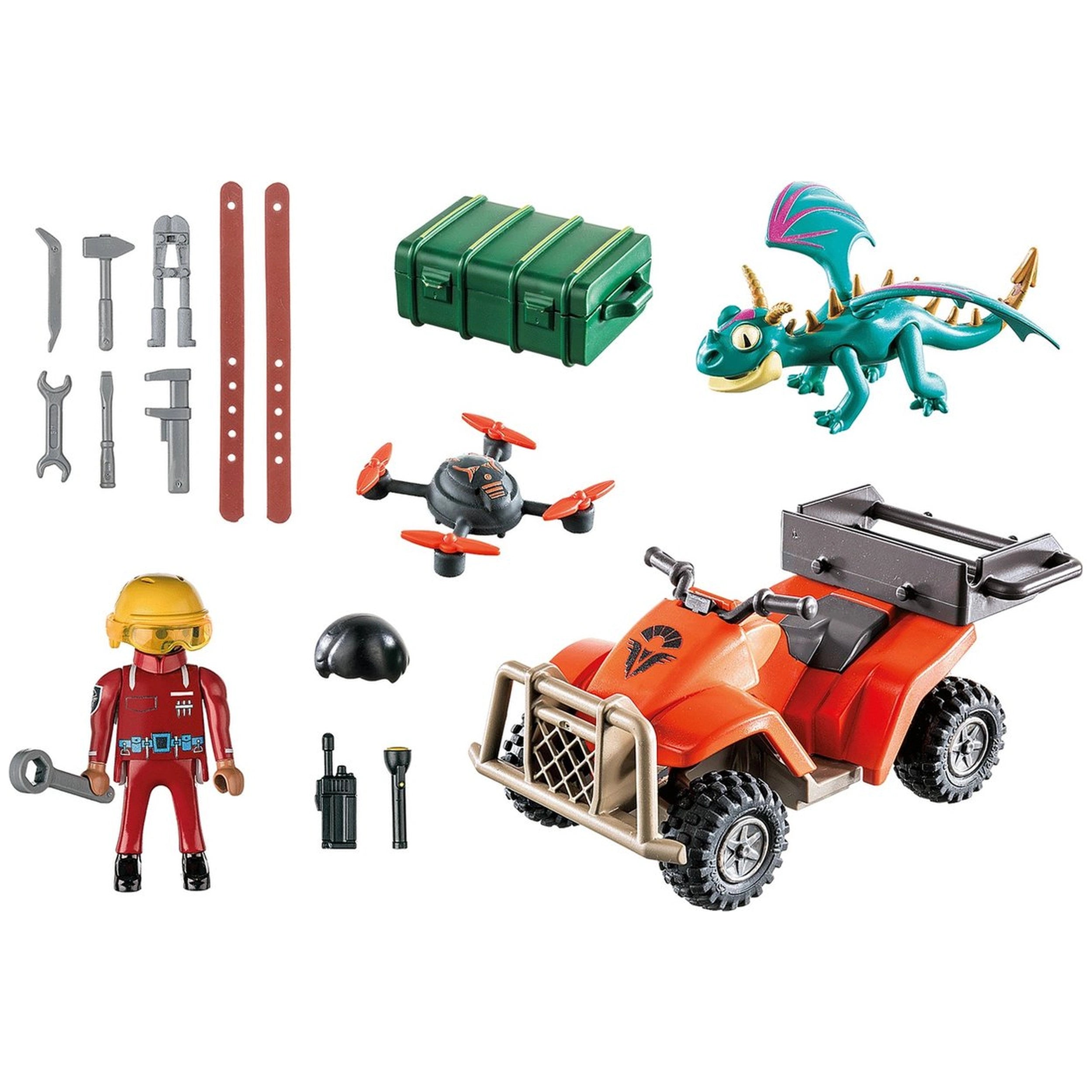 Playmobil Dragons : Les Neuf Royaumes Icaris Quad & Phil - 71085