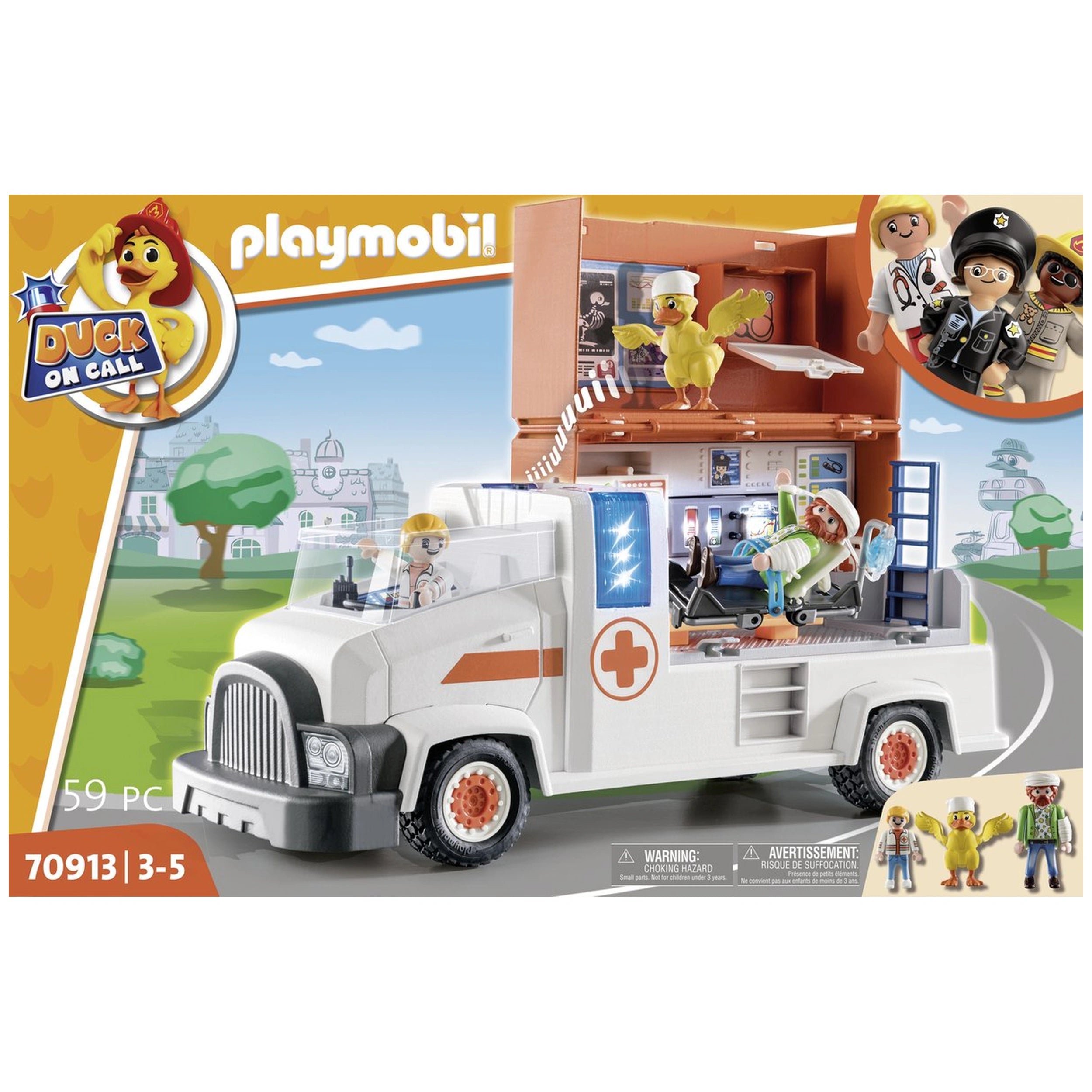 Playmobil Duck On Call Ambulance - 70913