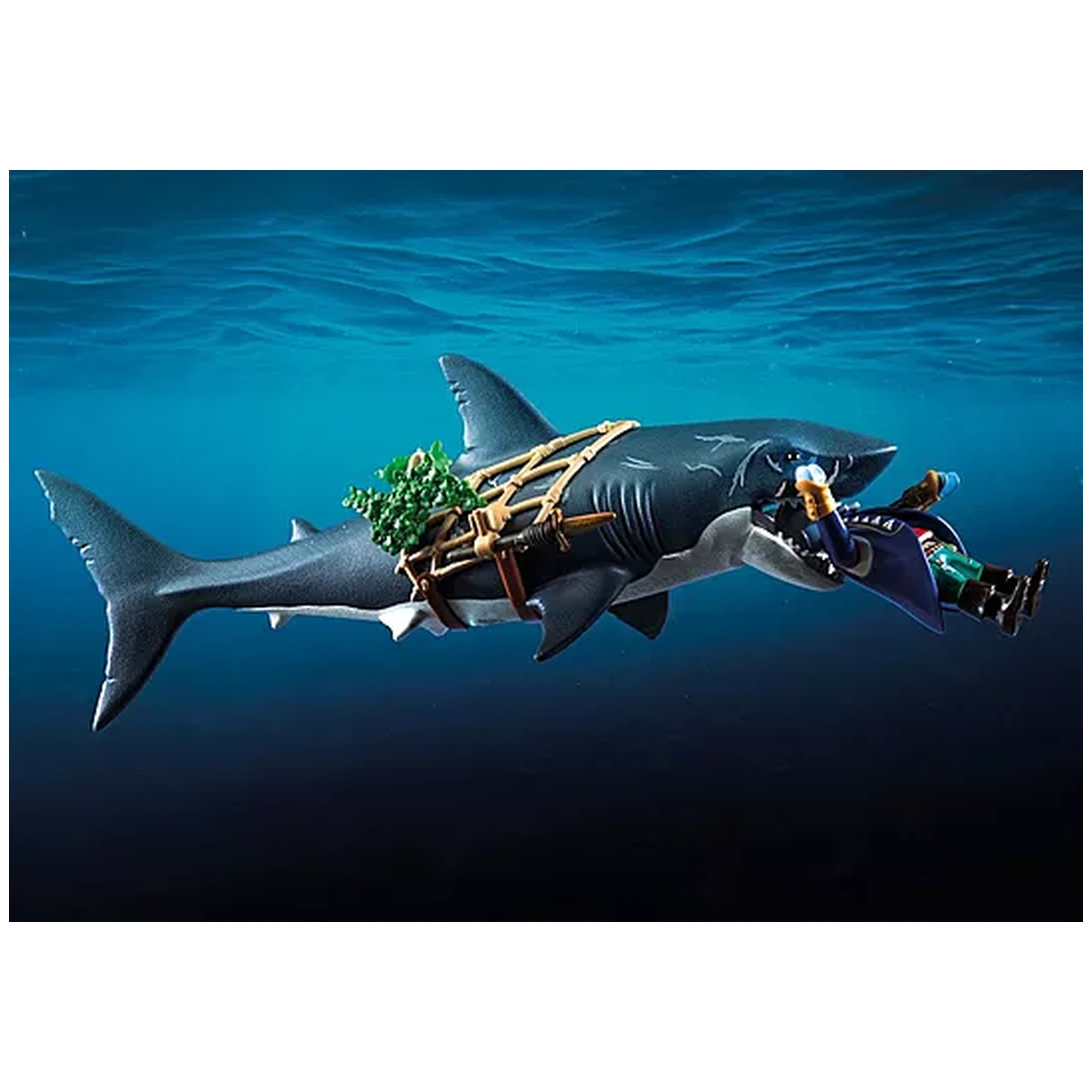 Playmobil - Giant-Shark-with-Pirate - Toy-Playsets