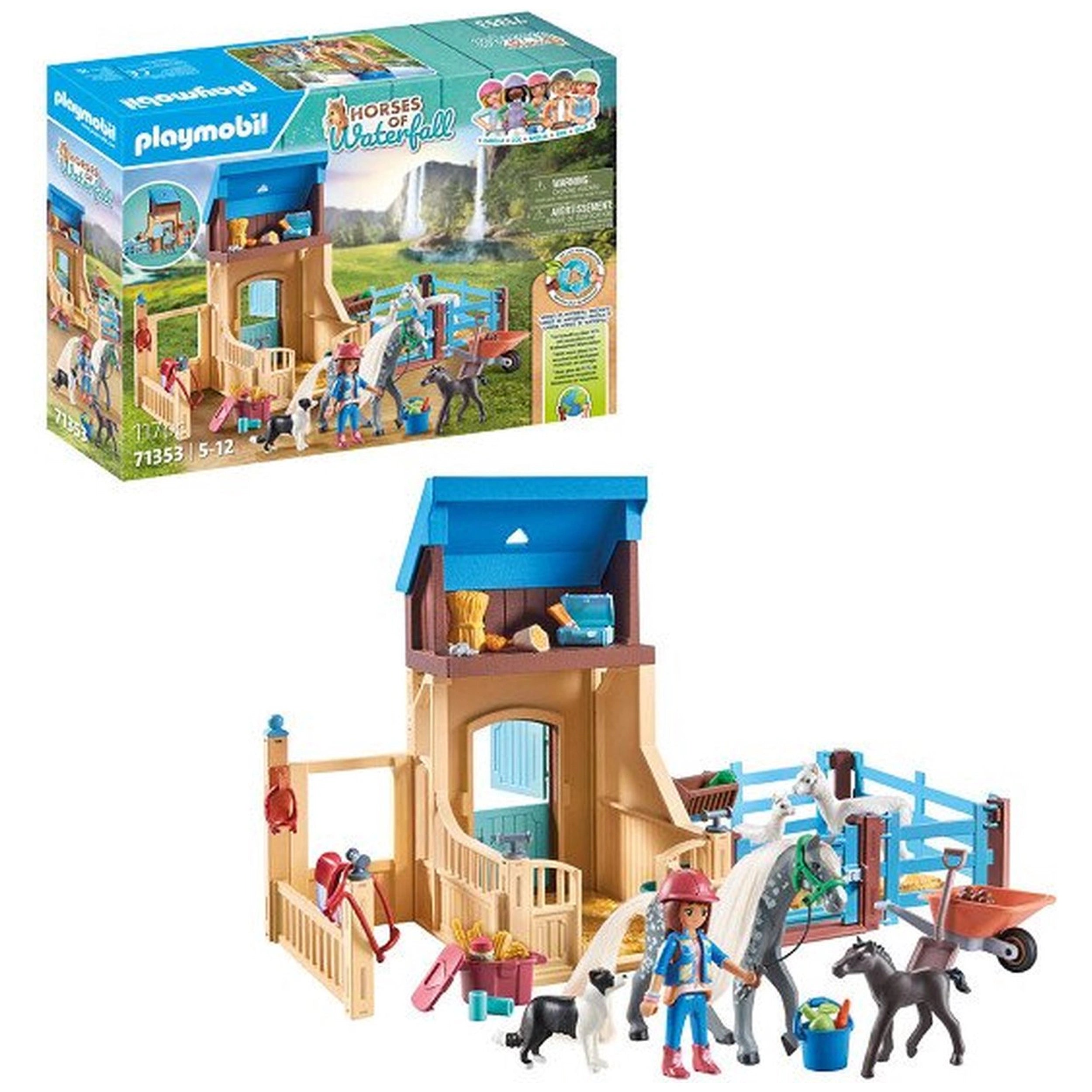Playmobil Chevaux de la Cascade Amelia et Whisper Ensemble de Jeu - 71353