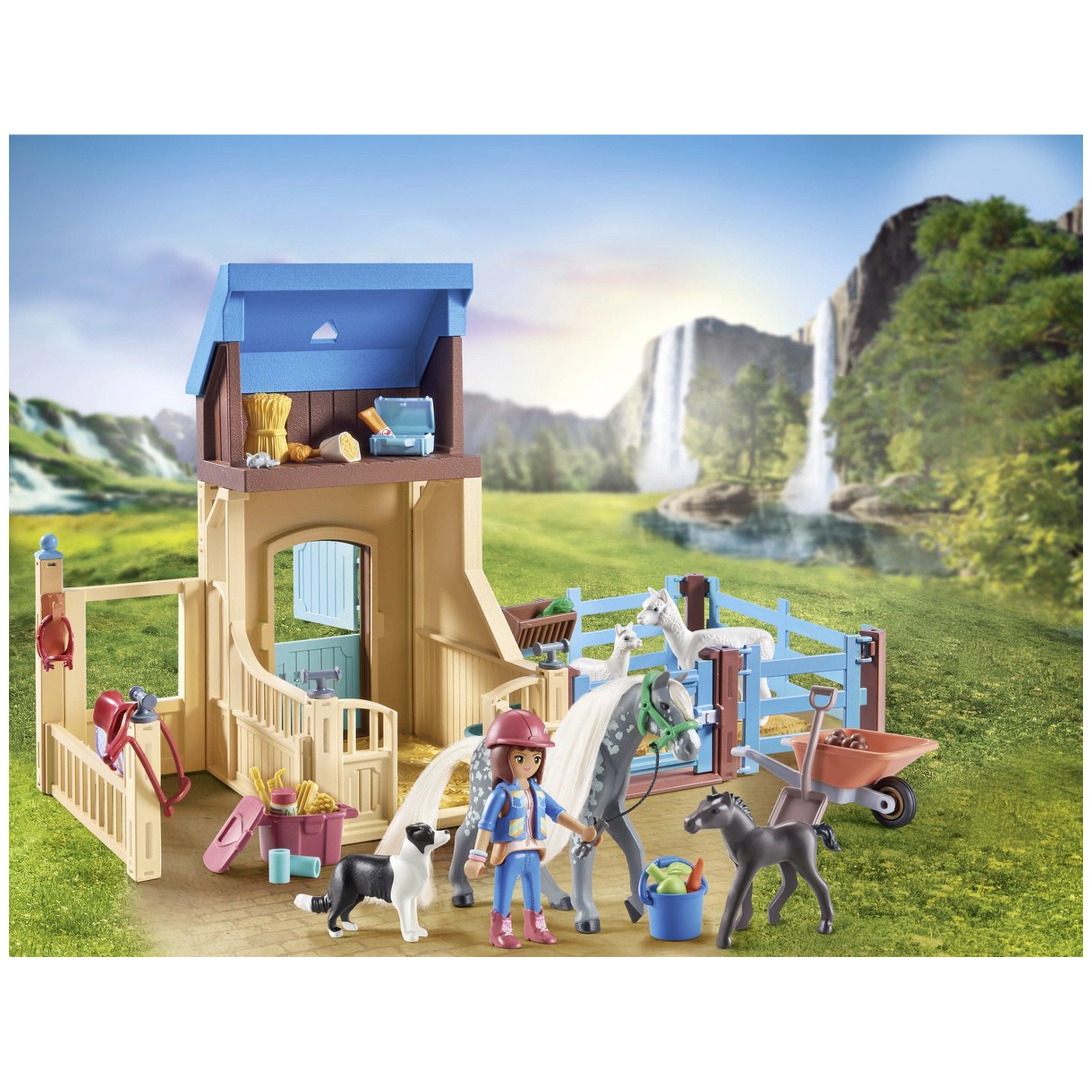 Playmobil Chevaux de la Cascade Amelia et Whisper Ensemble de Jeu - 71353