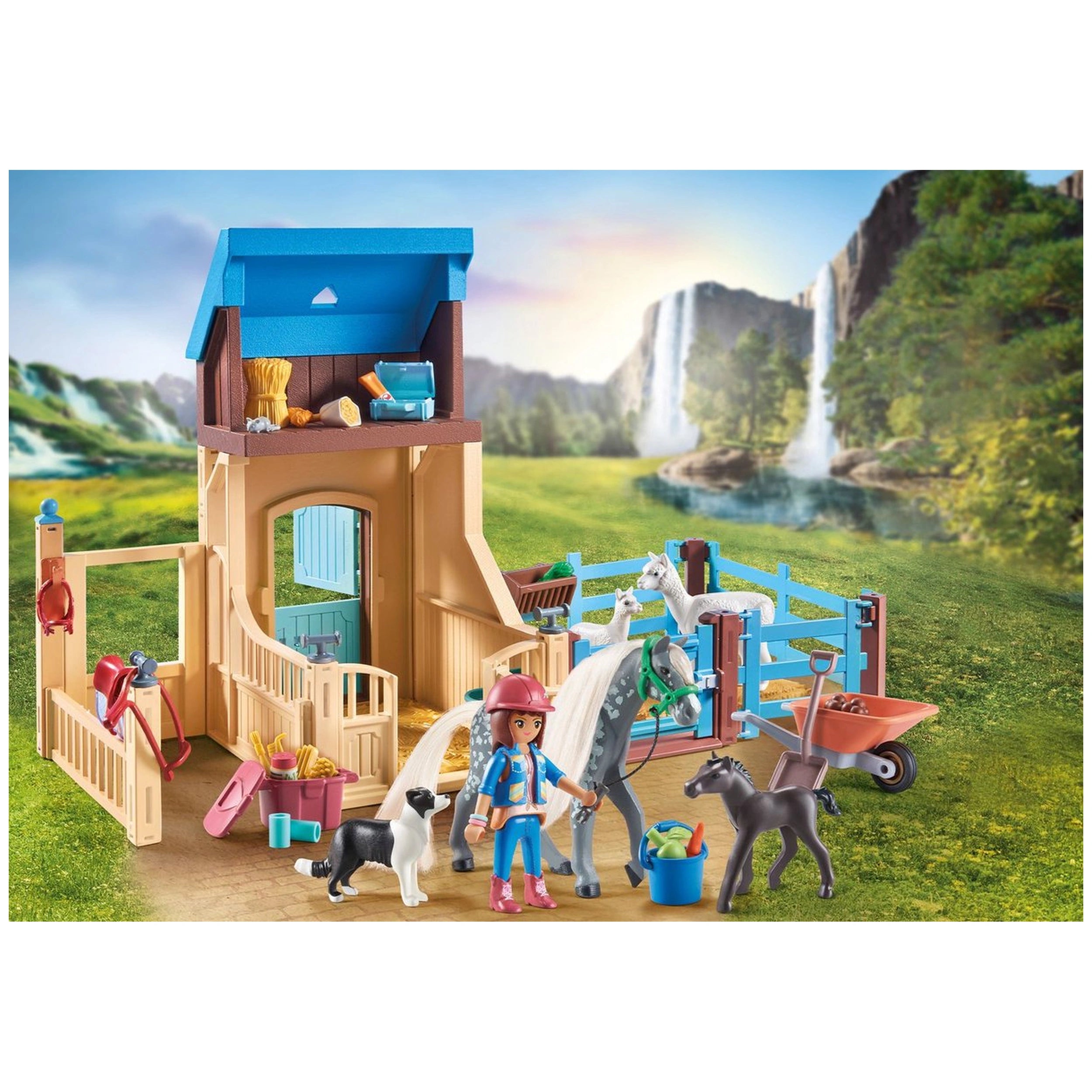 Playmobil Chevaux de la Cascade Amelia et Whisper Ensemble de Jeu - 71353