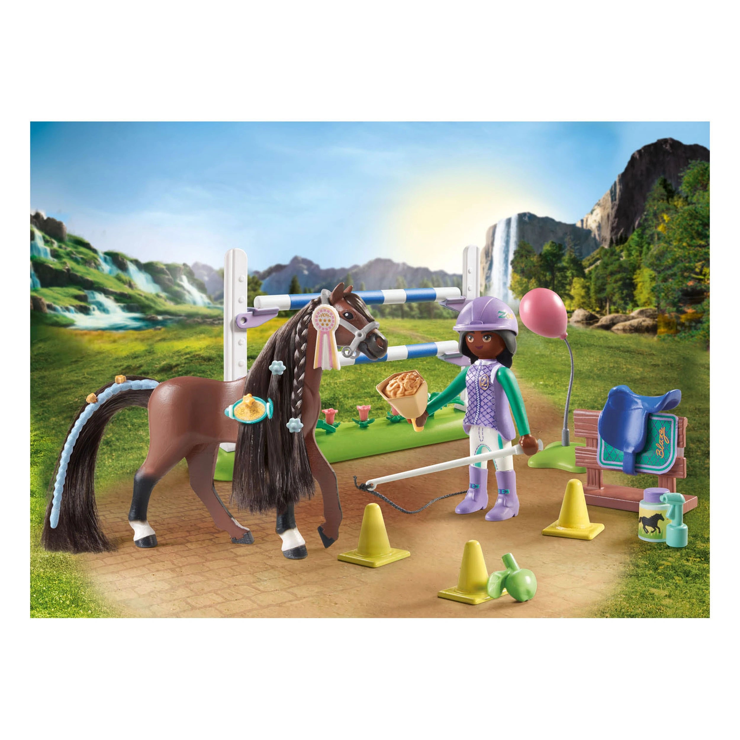 Playmobil Horses Of Waterfall Zoe And Blaze Playset - 71355