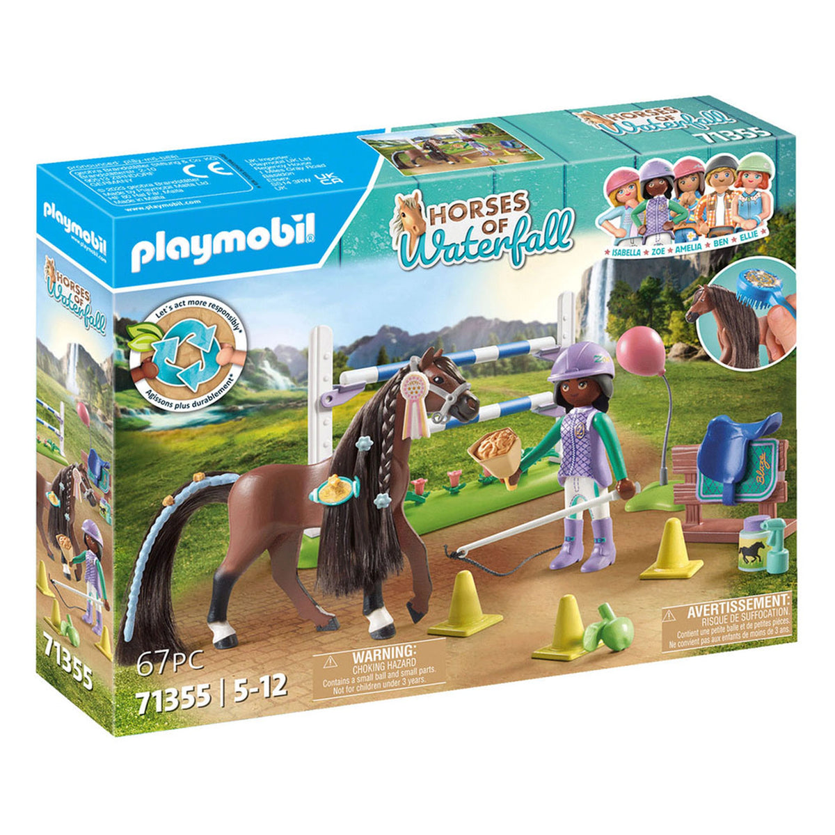 Playmobil Horses Of Waterfall Zoe And Blaze Playset - 71355