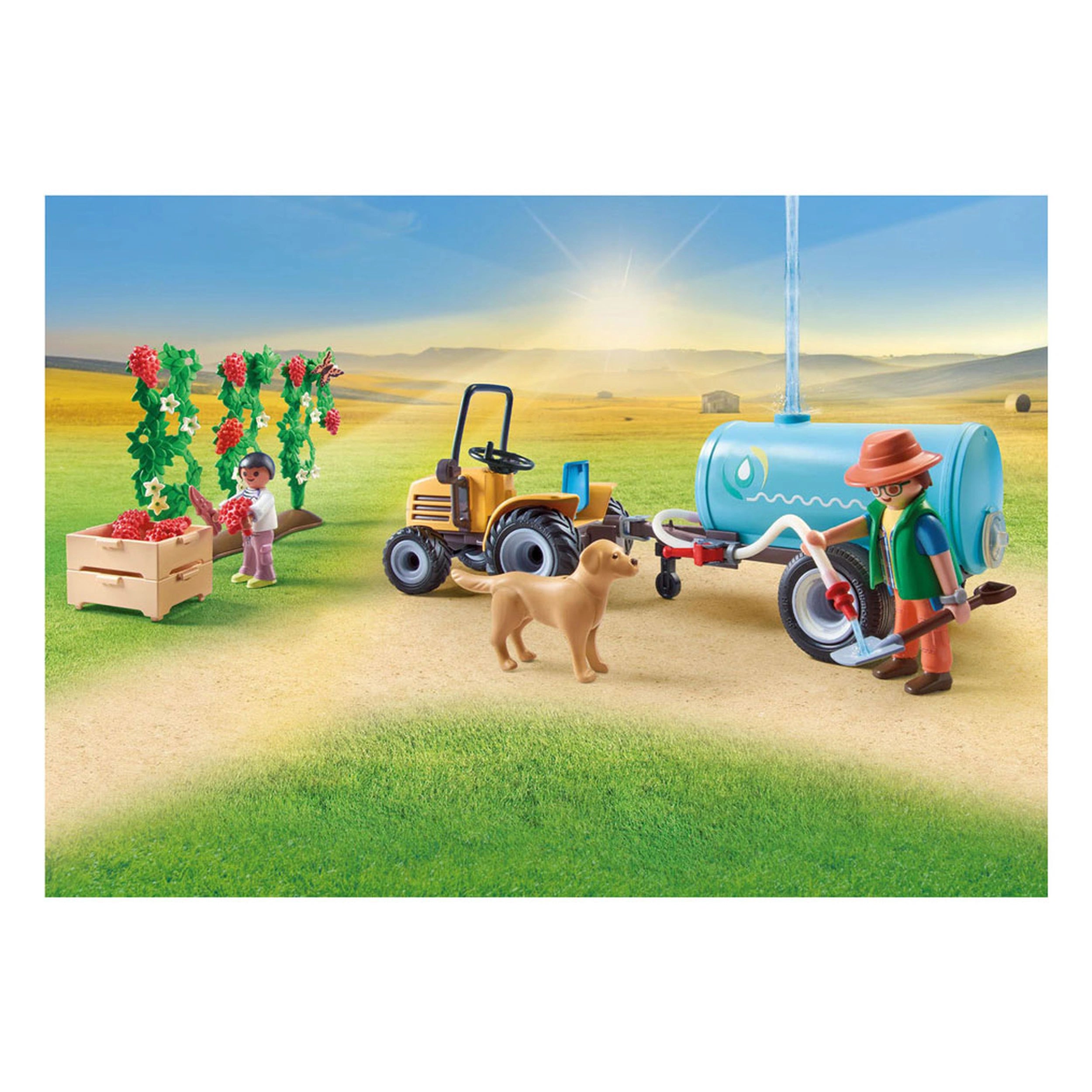 Playmobil Mon Tracteur de Vie avec Remorque et Réservoir d'Eau - 71442