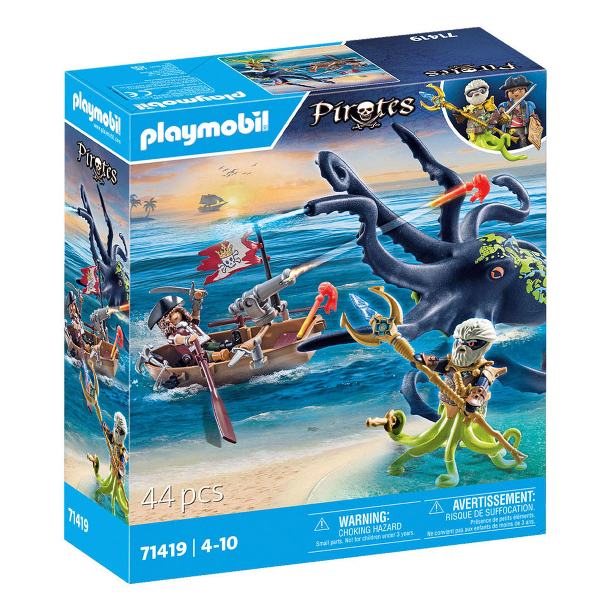 Playmobil Pirates Battle Against The Giant Octopus - 71419
