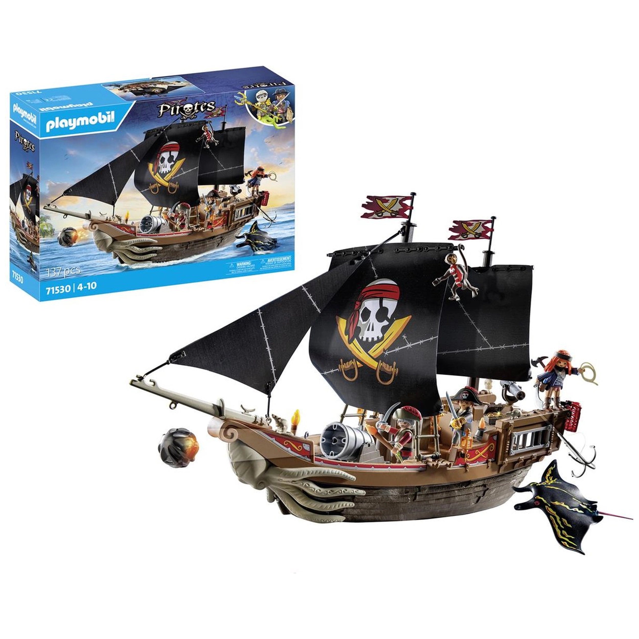 Playmobil Pirates Large Pirate Ship - 71530