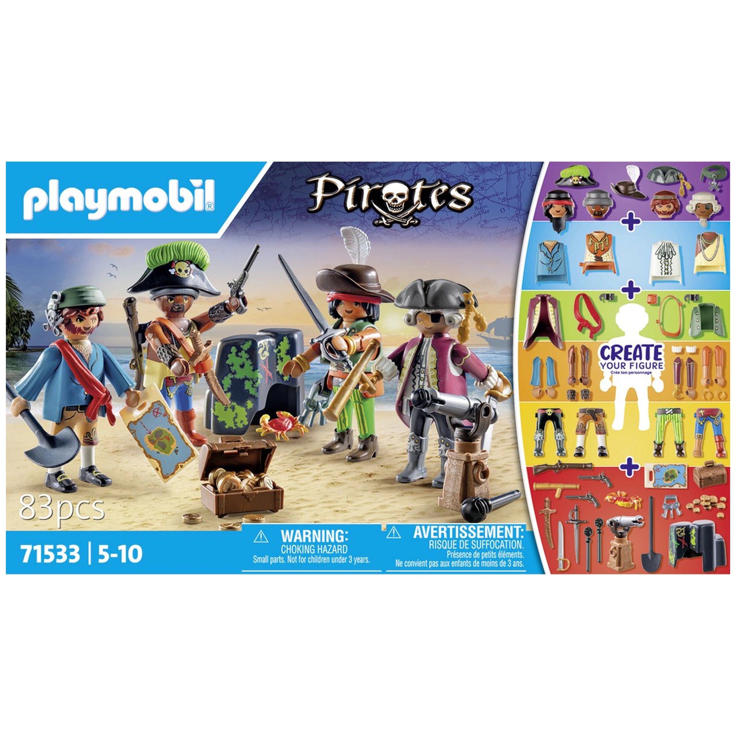 Playmobil Pirates Mes Figurines : Pirates - 71533