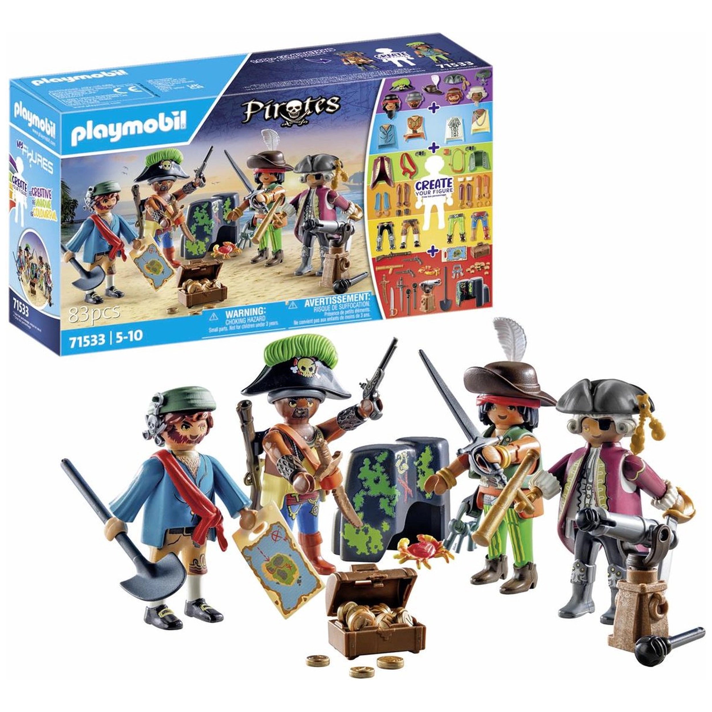 Playmobil Pirates Mes Figurines : Pirates - 71533