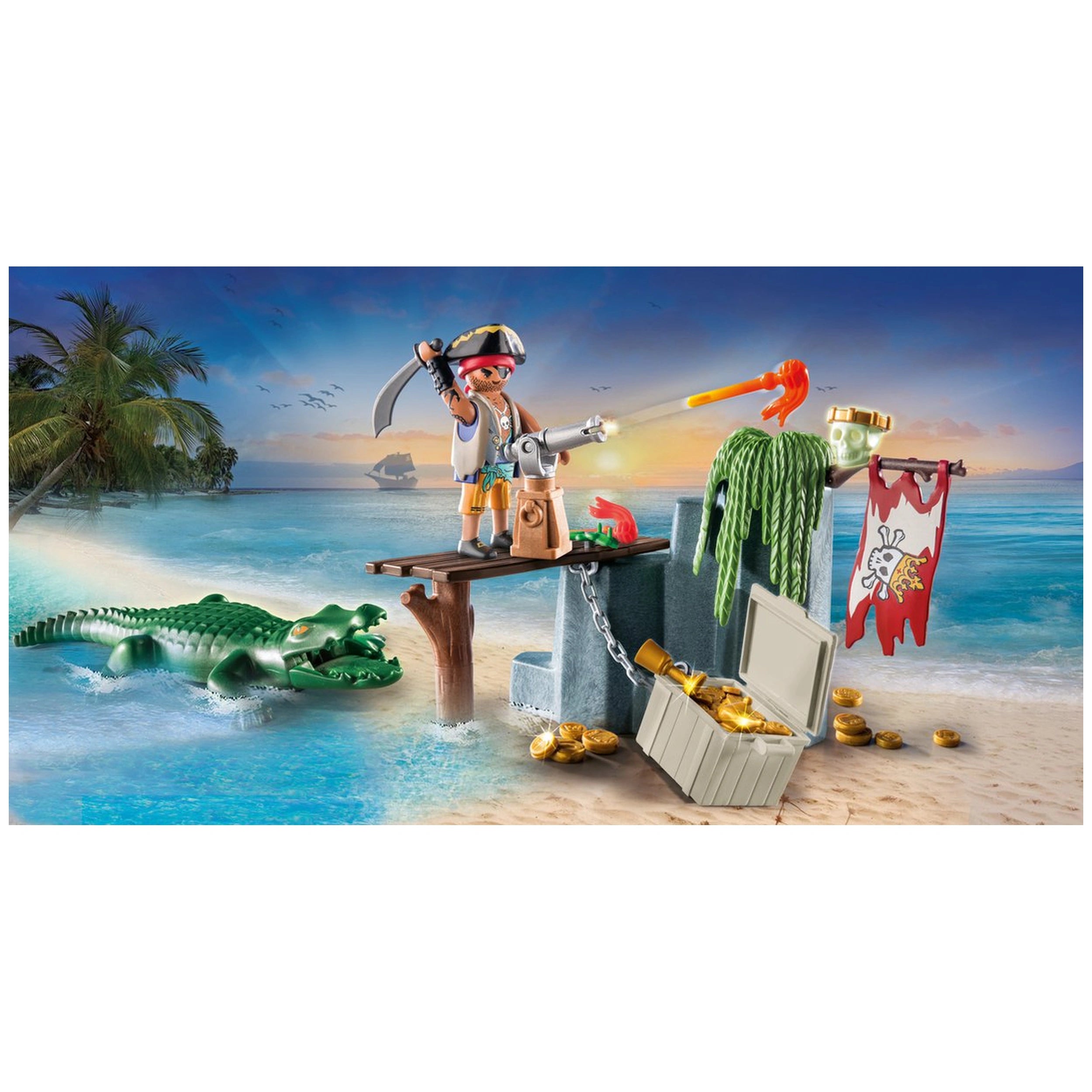 Playmobil Pirates Pirate With Alligator - 71473