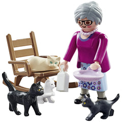 Playmobil Specials Grand-mère avec des chats - 71172