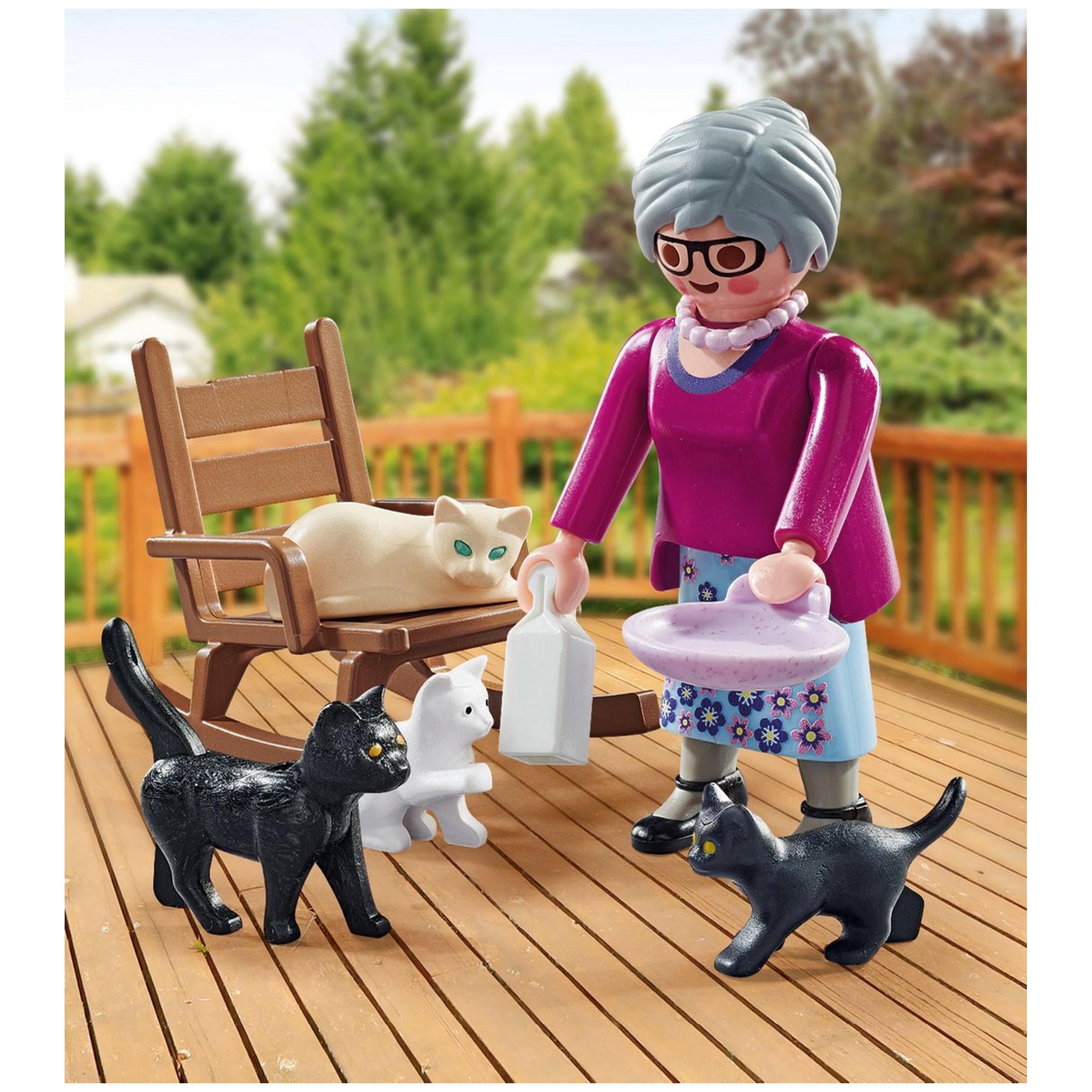 Playmobil Specials Grand-mère avec des chats - 71172